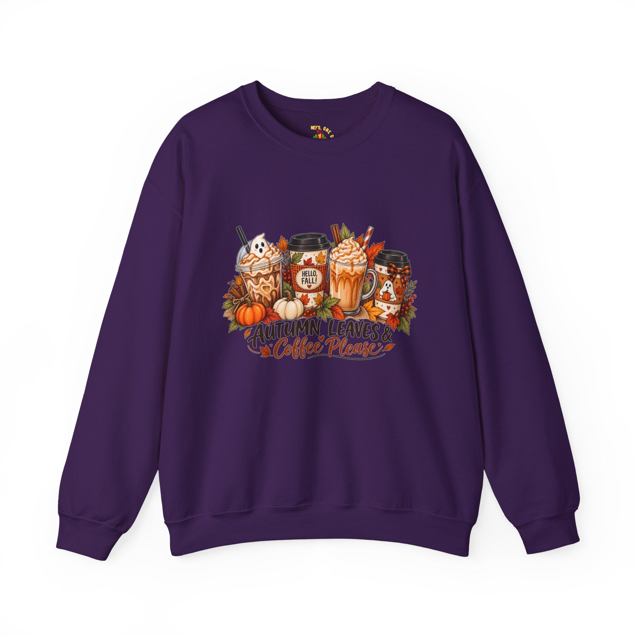 Autumn Leaves & Coffee Please Sweatshirt