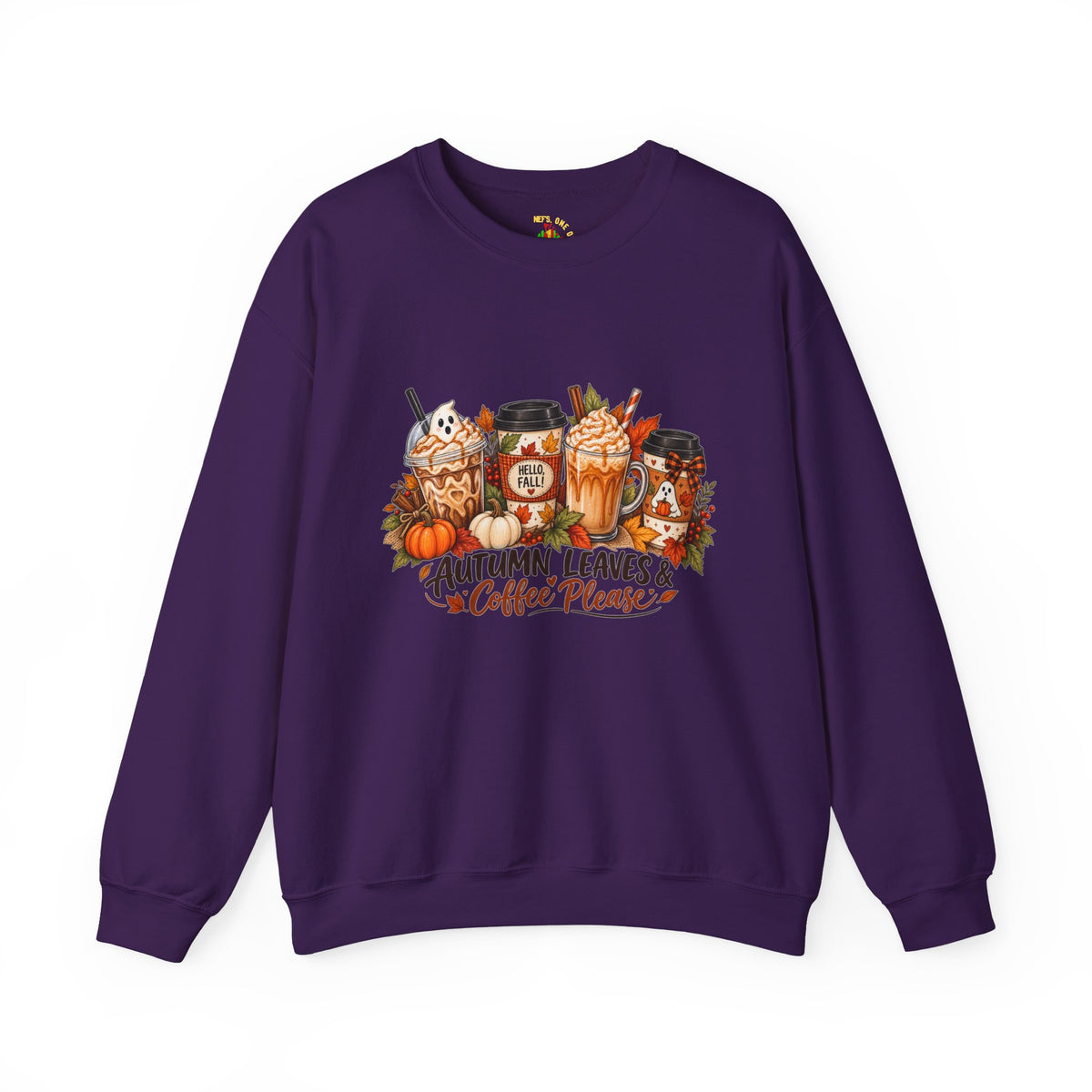 Autumn Leaves & Coffee Please Sweatshirt