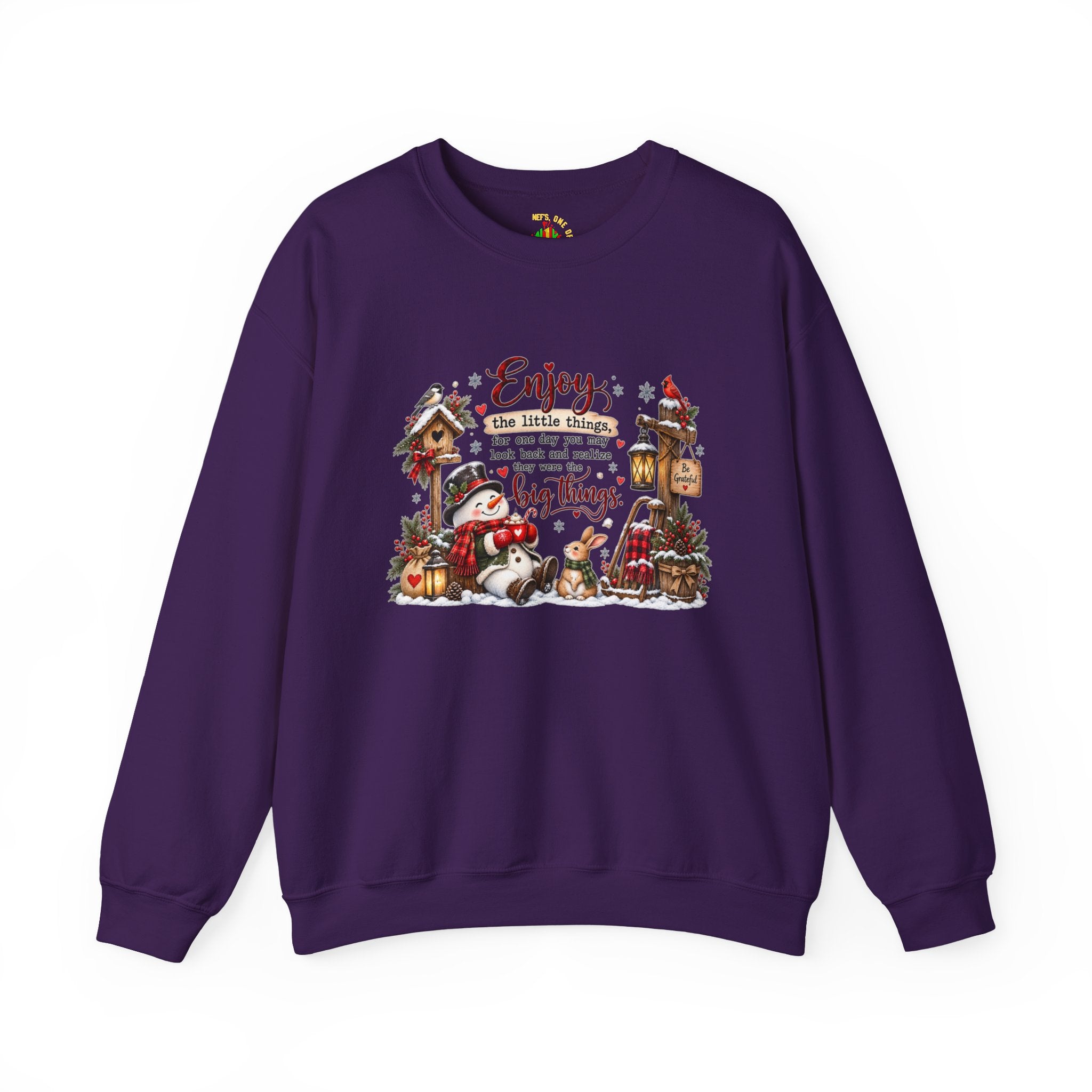 Enjoy the Little Things Christmas Crewneck Sweatshirt