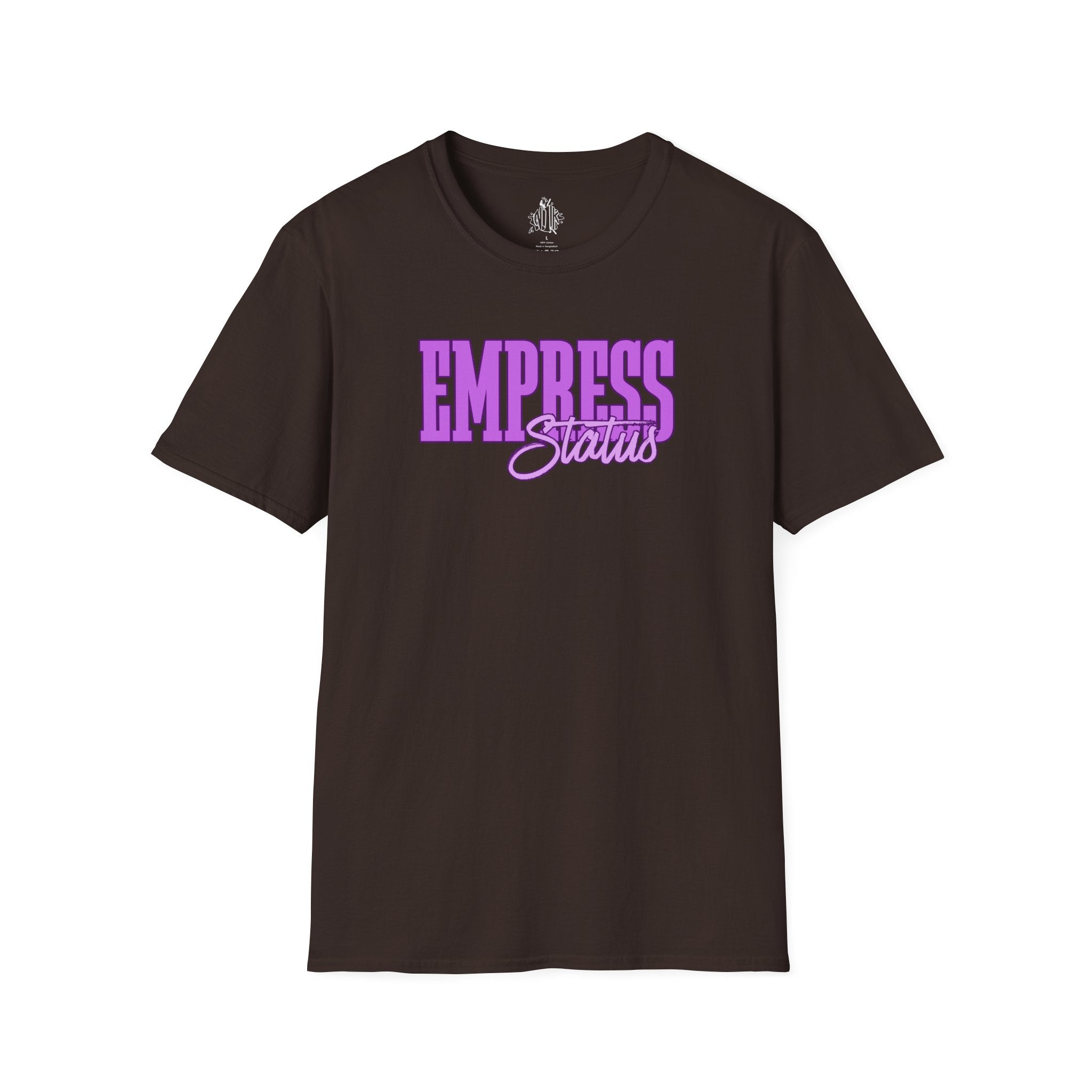 Bold Purple Print Empress Status T-shirt