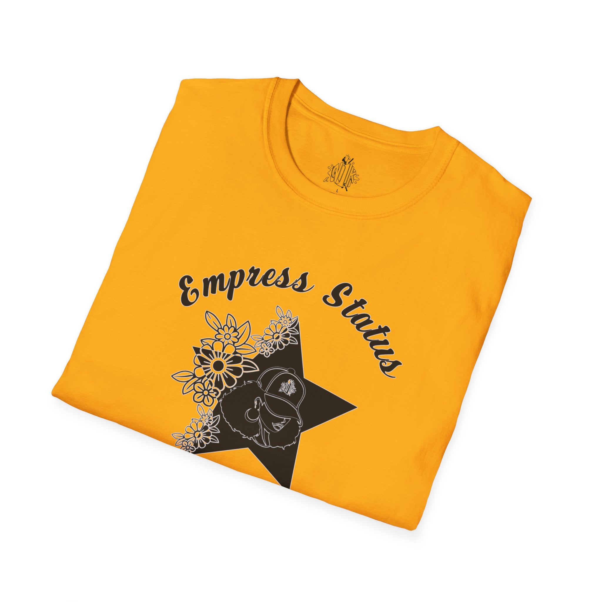 Empress Black Girl Floral Status T-shirt