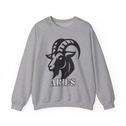 Aries Zodiac Unisex Casual Crewneck Sweatshirt