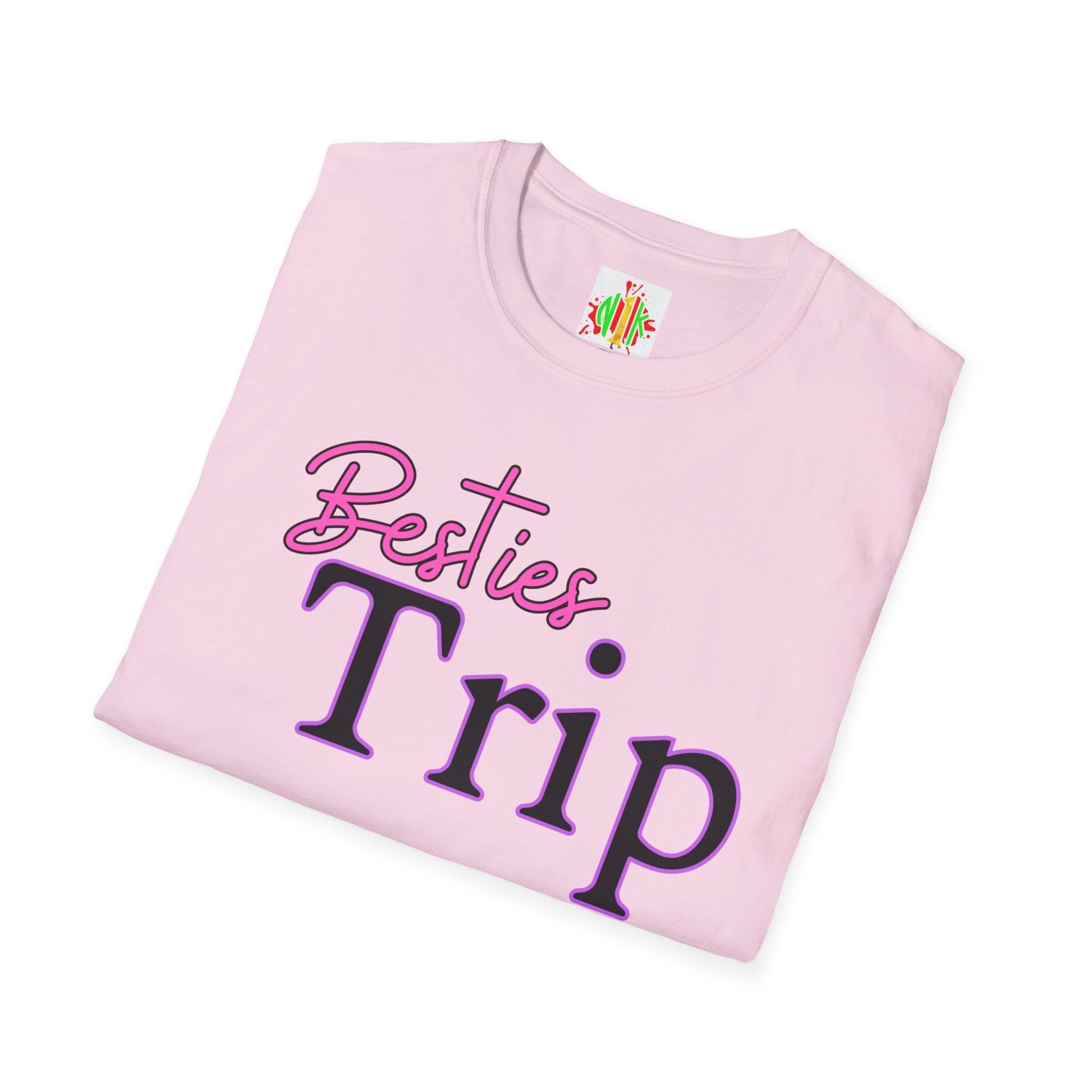 Besties Trip Unisex T-Shirt - Perfect for Friendship Celebrations, Travel, Summer Vacations, Girls’ Getaways, Matching Outfits
