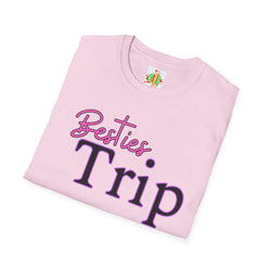 Besties Trip Unisex T-Shirt - Perfect for Friendship Celebrations, Travel, Summer Vacations, Girls’ Getaways, Matching Outfits