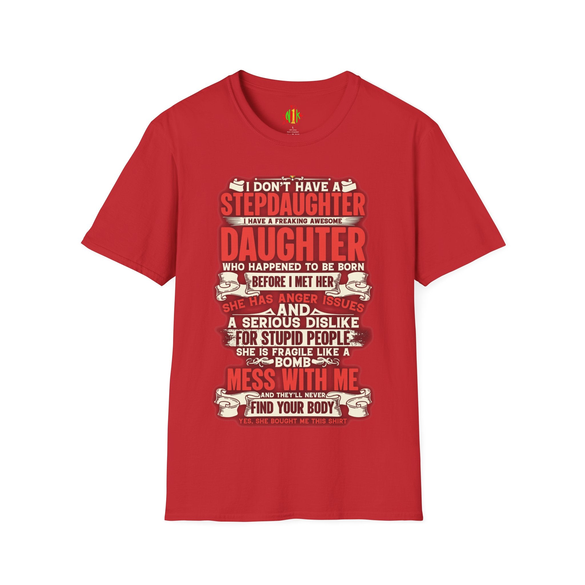 The love of a stepdaughter from a Stepfather Short Sleeve Tee