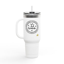 Gemini Insulated Travel Mug | Personalized 40oz Tumbler | Ideal Gift for Zodiac Lovers, Birthdays, Astrology, & Everyday Use