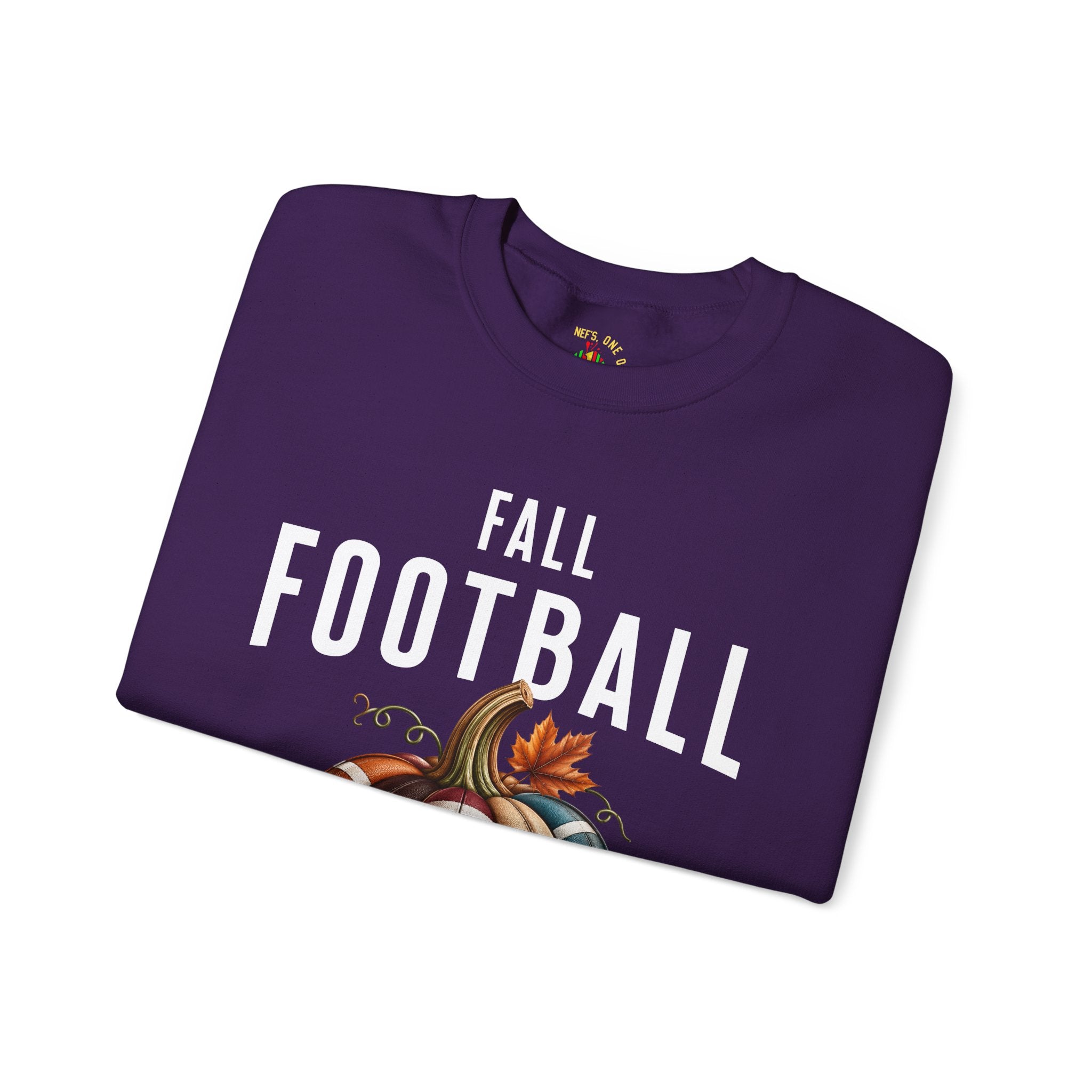 Fall Football Pumpkin Season Crewneck Sweatshirt
