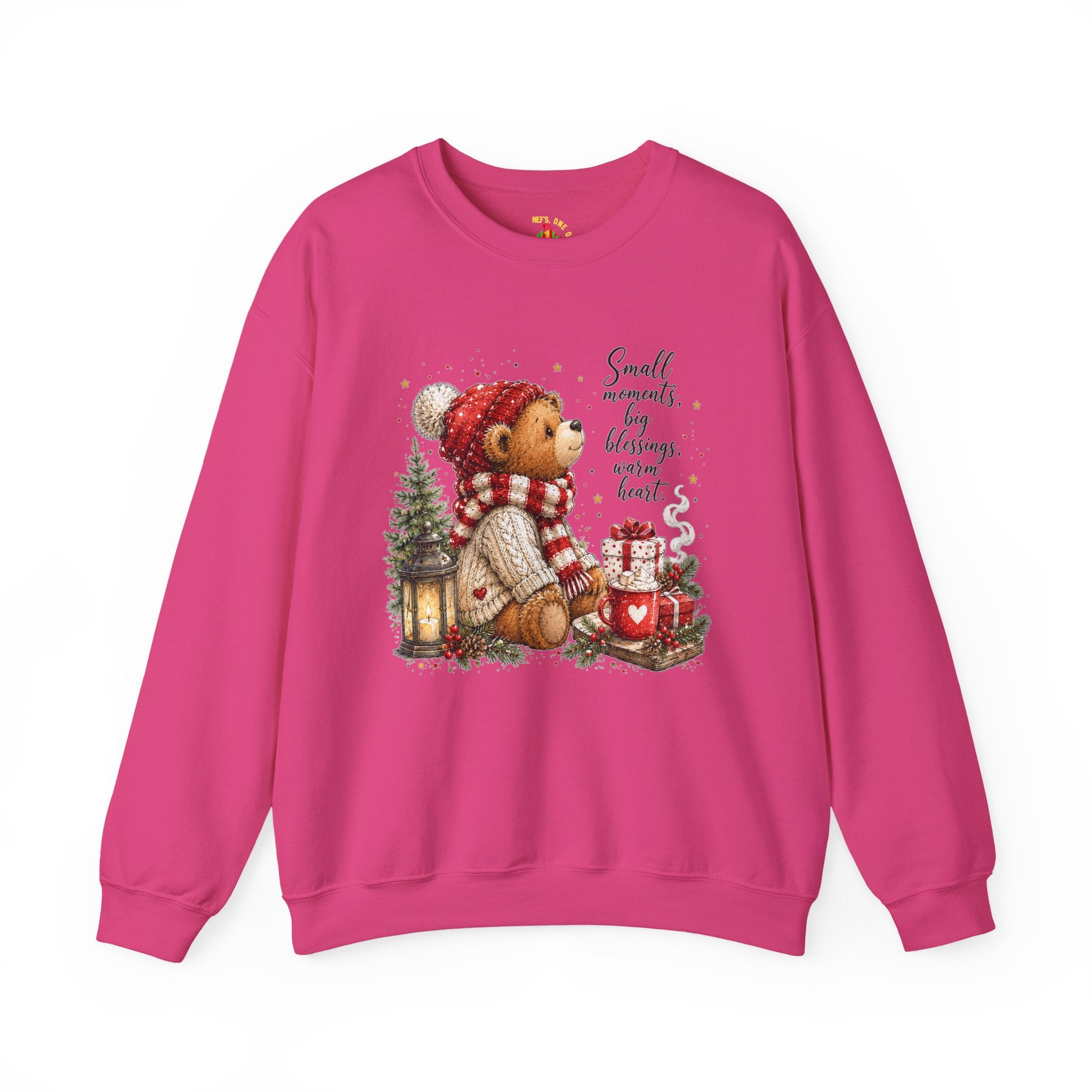 Christmas Bear Crewneck Sweatshirt – Cozy Holiday Teddy Bear Design