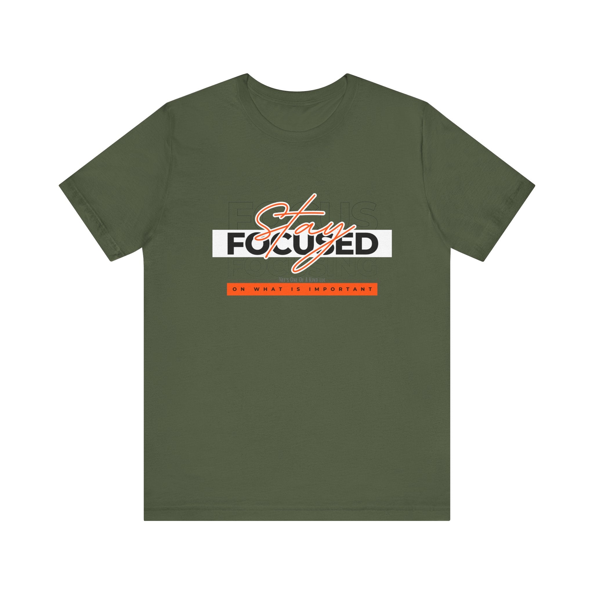 Stay Focused Unisex Jersey Short Sleeve Tee