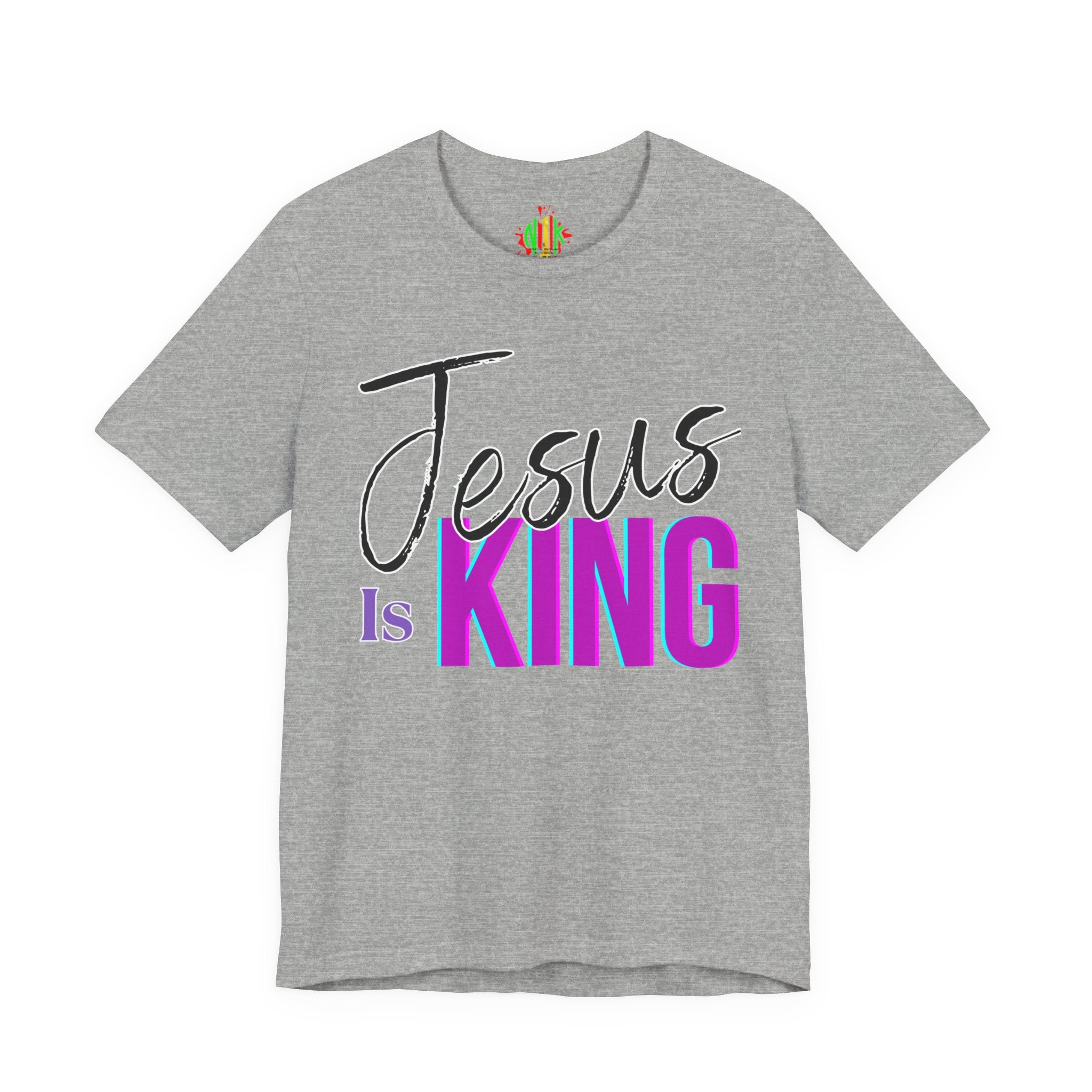 Faith-Inspired Unisex Tee | Jesus Is King Graphic T-Shirt, Christian AT-ShirtJesus Is King