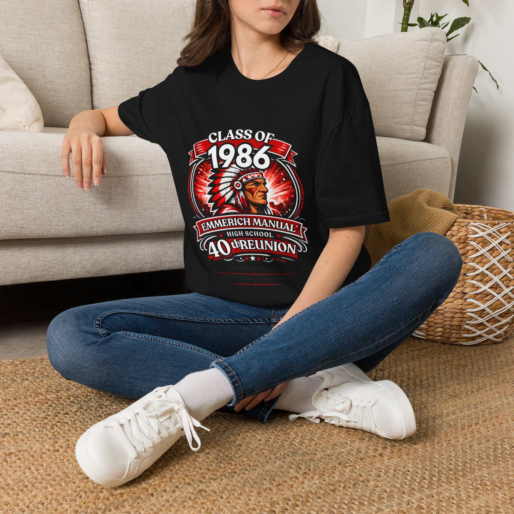 Class of 1986 40th Reunion T-Shirt — Emmerich Manual High School Alumni Tee - Another Customized Smile