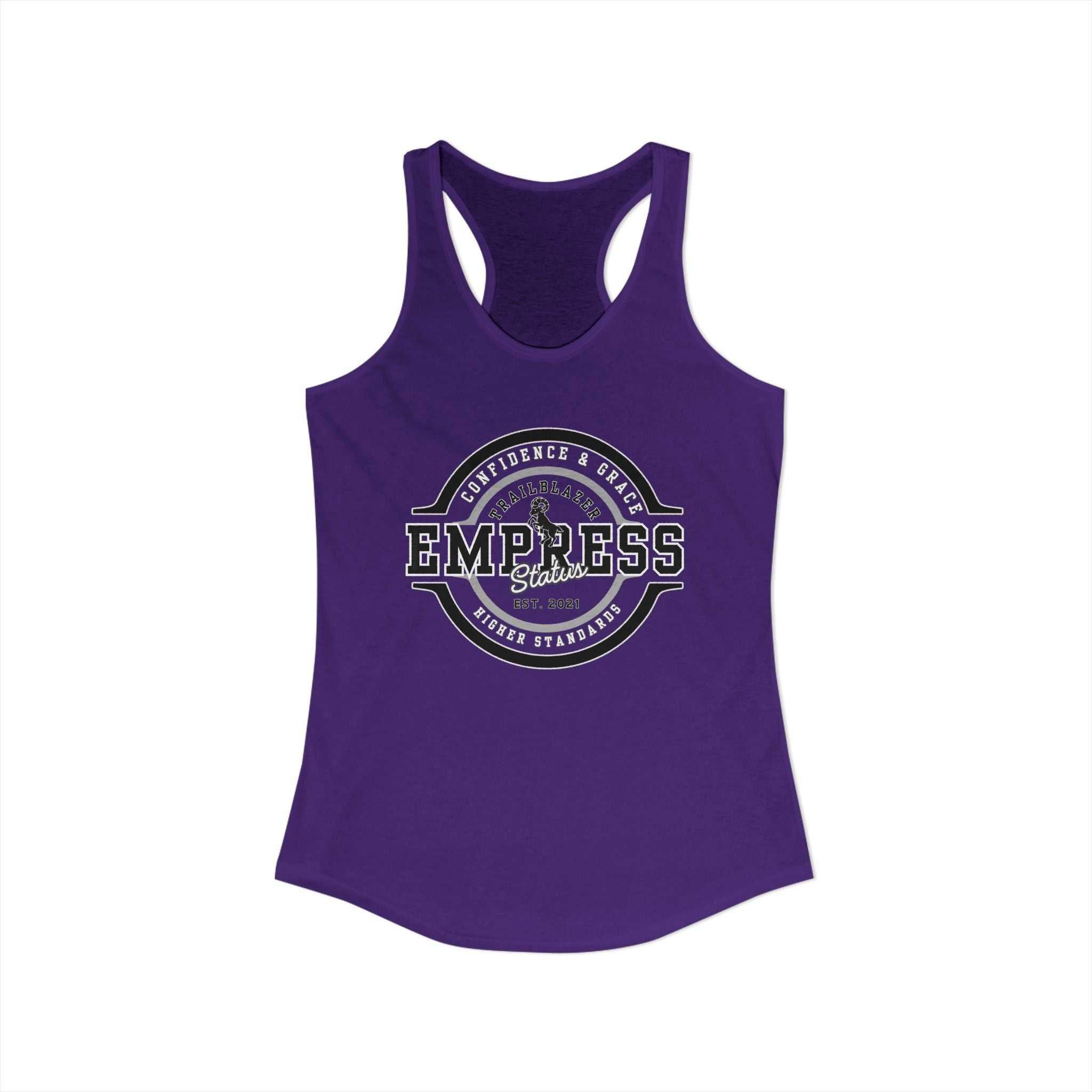 Empress Status Racerback Tank, Women's Fitness Shirt, Gift for Her, CaTank TopEmpress Status Racerback Tank