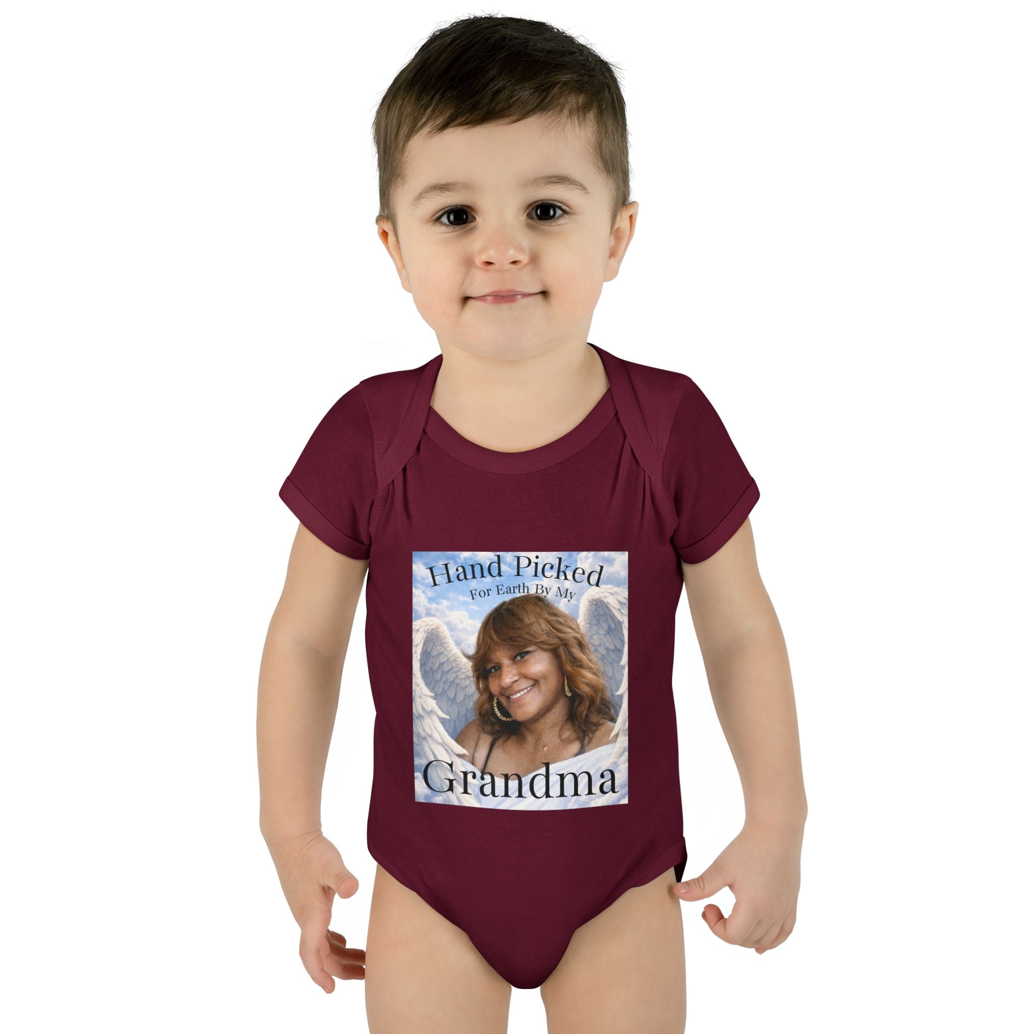 Body da neonato "Scelto per la Terra dalla mia nonna in Cielo" – Tutina commemorativa per neonato