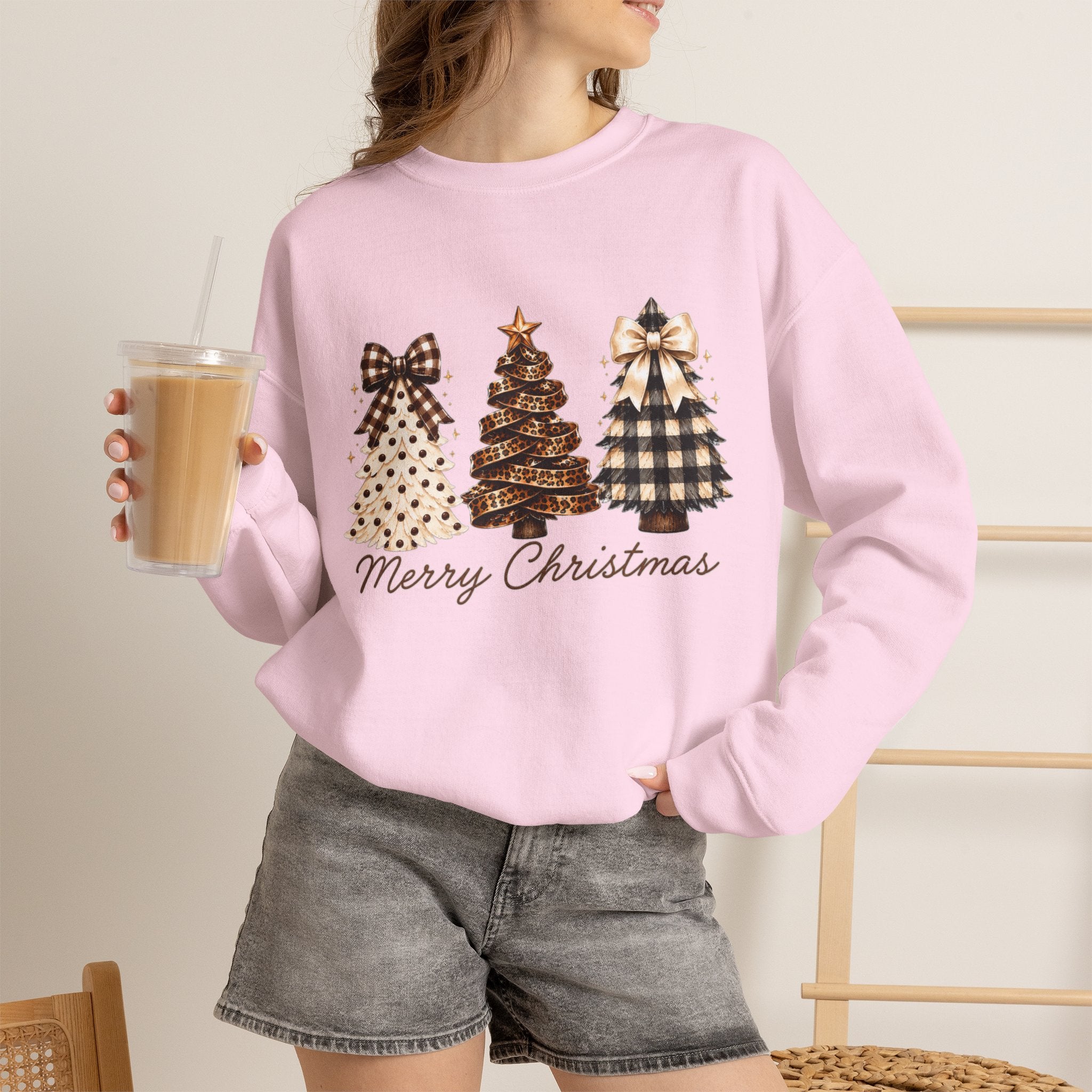 Merry Christmas Christmas Tree Crewneck Sweatshirt