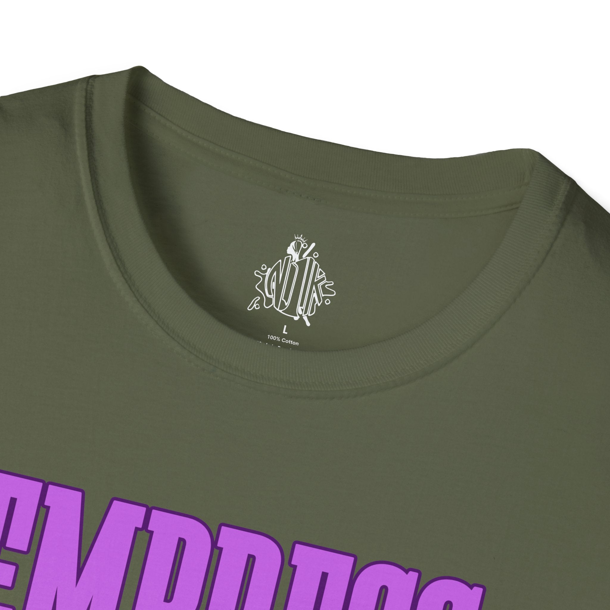 Bold Purple Print Empress Status T-shirt