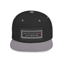 Unks Catering Custom Stylish Flat Bill Snapback Hat, Trendy Cap for Summer, Unique Gift for Him/Her, Casual Wear, Fashion Accessory