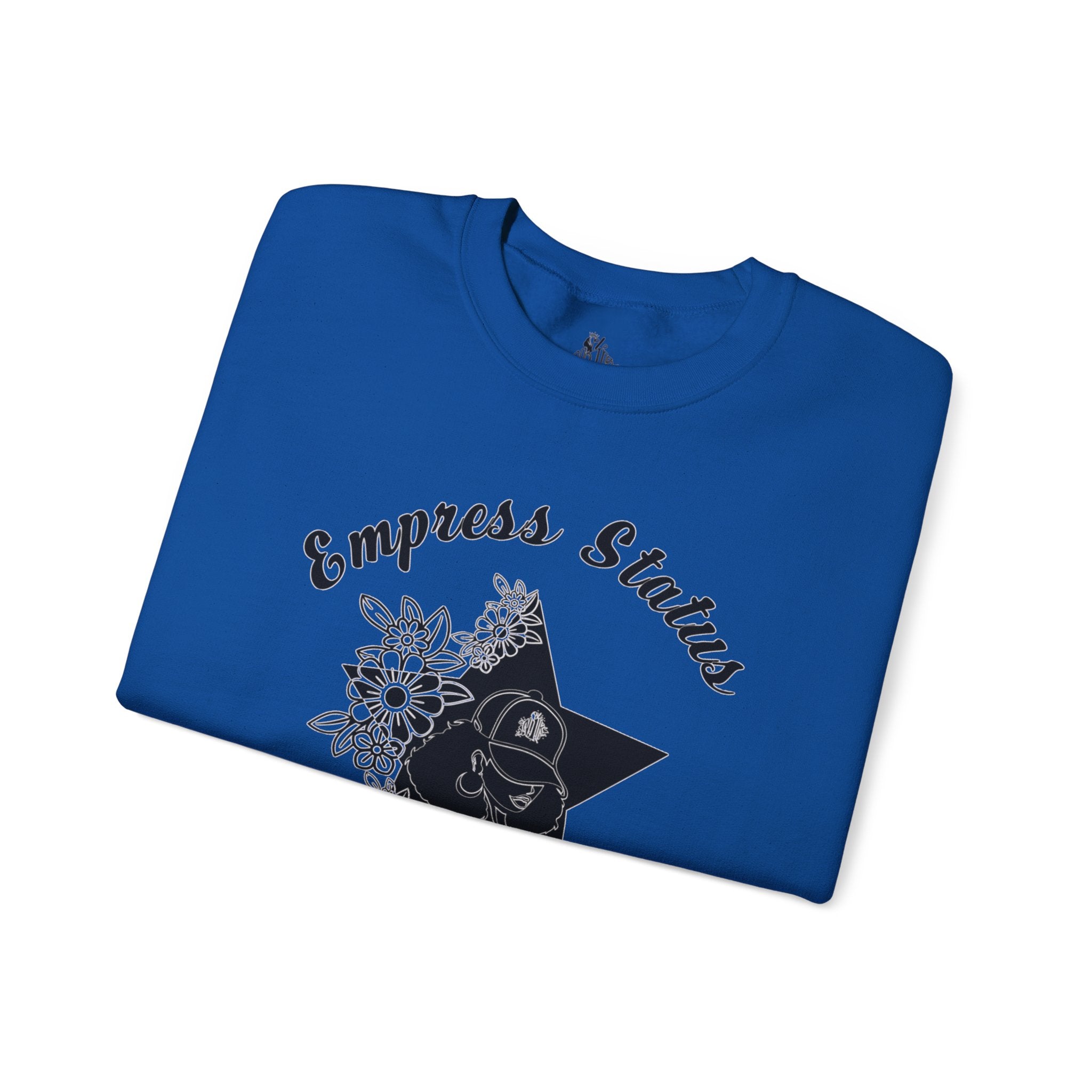 Empress Black Girl Floral Status Unisex Sweatshirt