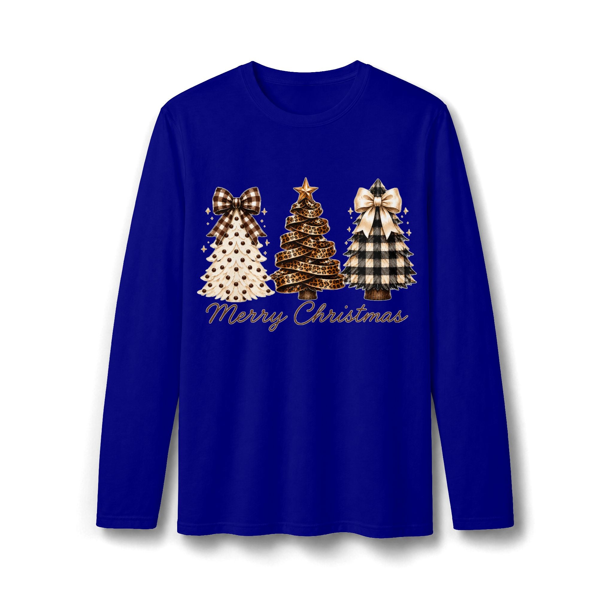 Merry Christmas Gingerbread Christmas Tree Long Sleeve T-Shirt