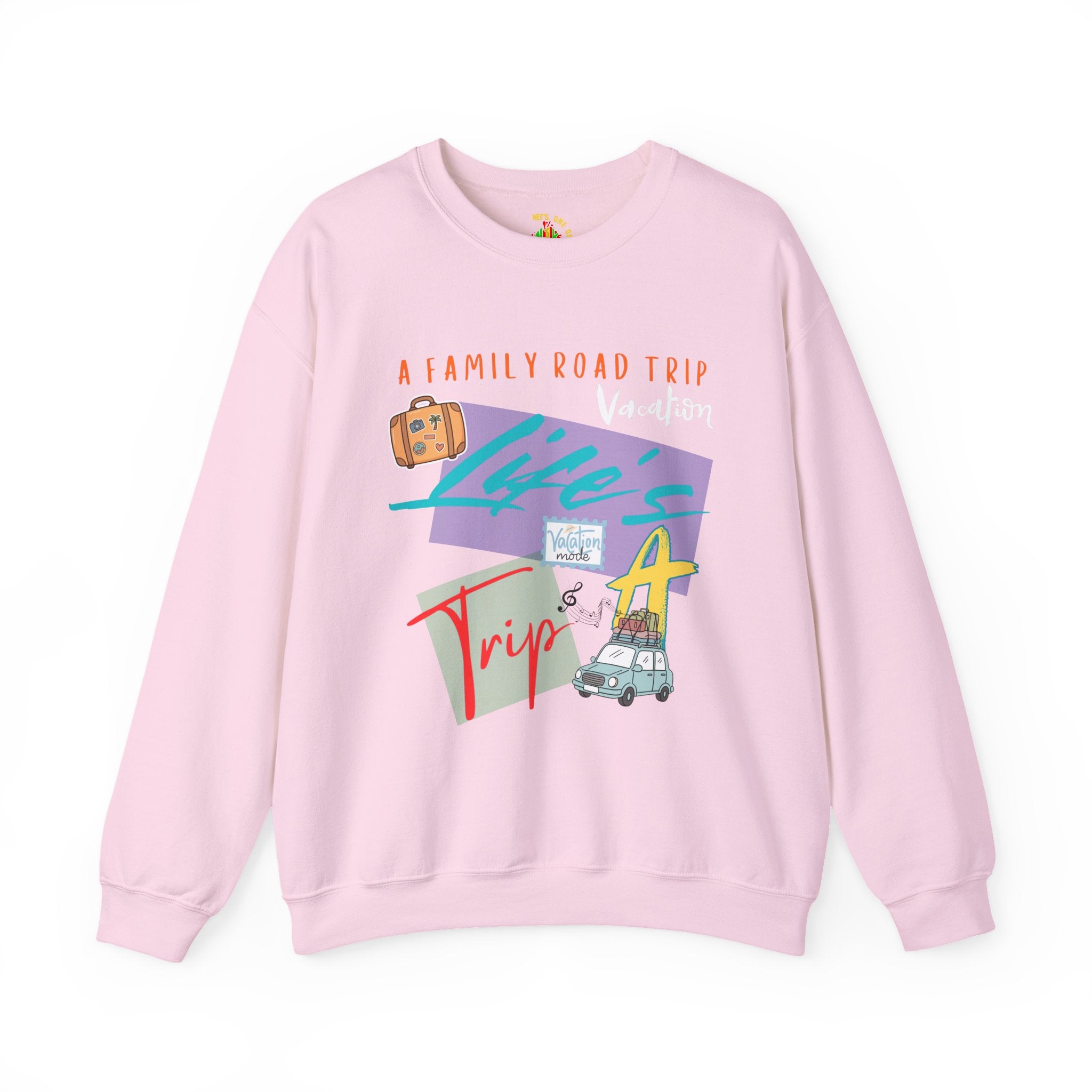 Road Trip T-Shirt — "Life's a Trip" Retro (Enter Family Name) on Back Travel Graphic