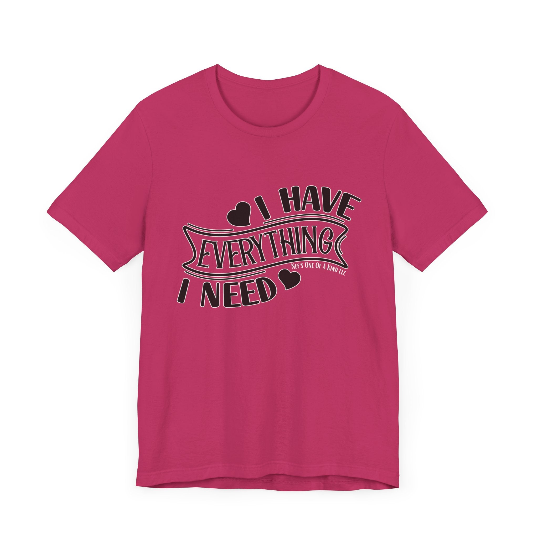 I Have Everything I Need Valentine Casual Soft Unisex Jersey Short Sleeve Tee