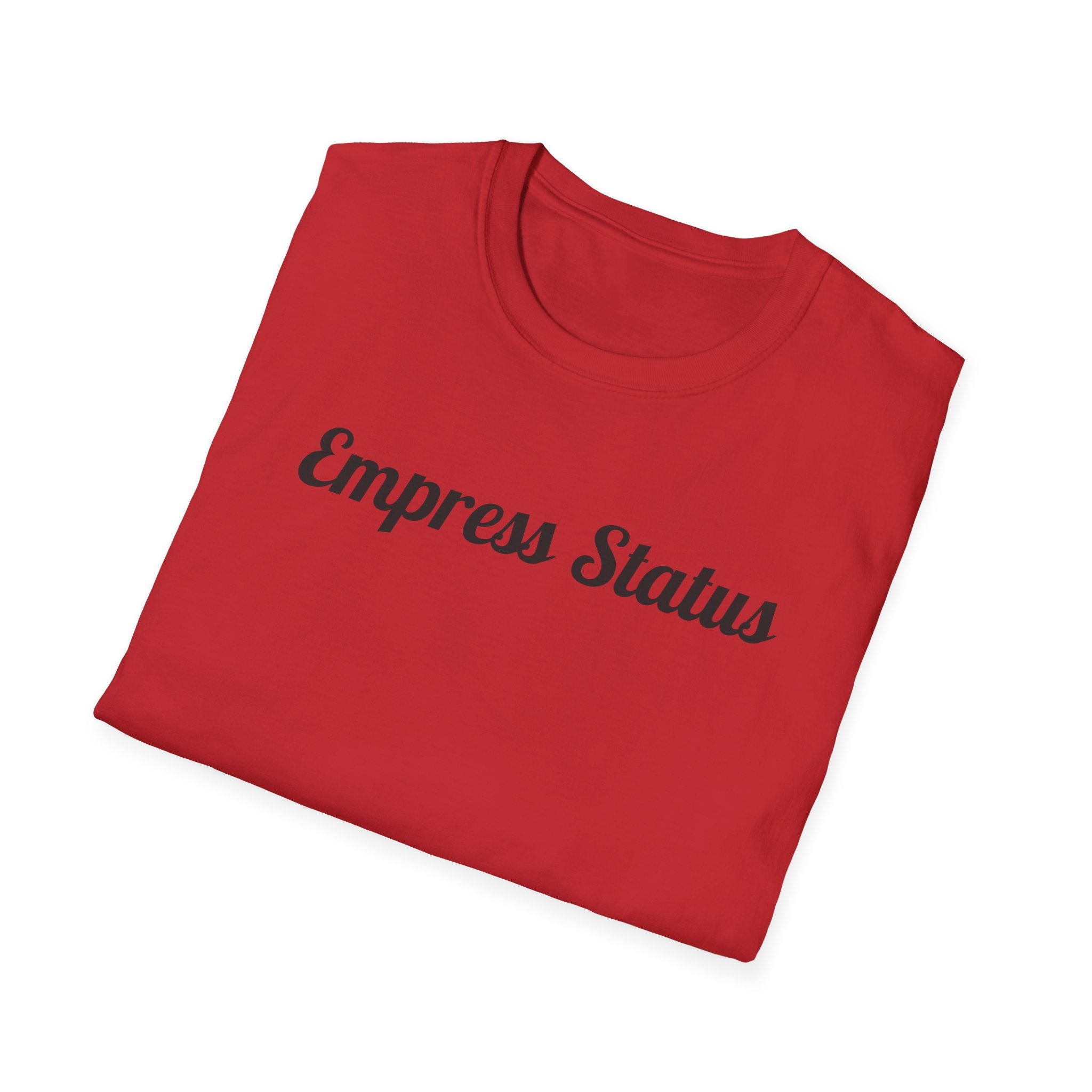 Black Glitter Empress Status Unisex Softstyle T-Shirt