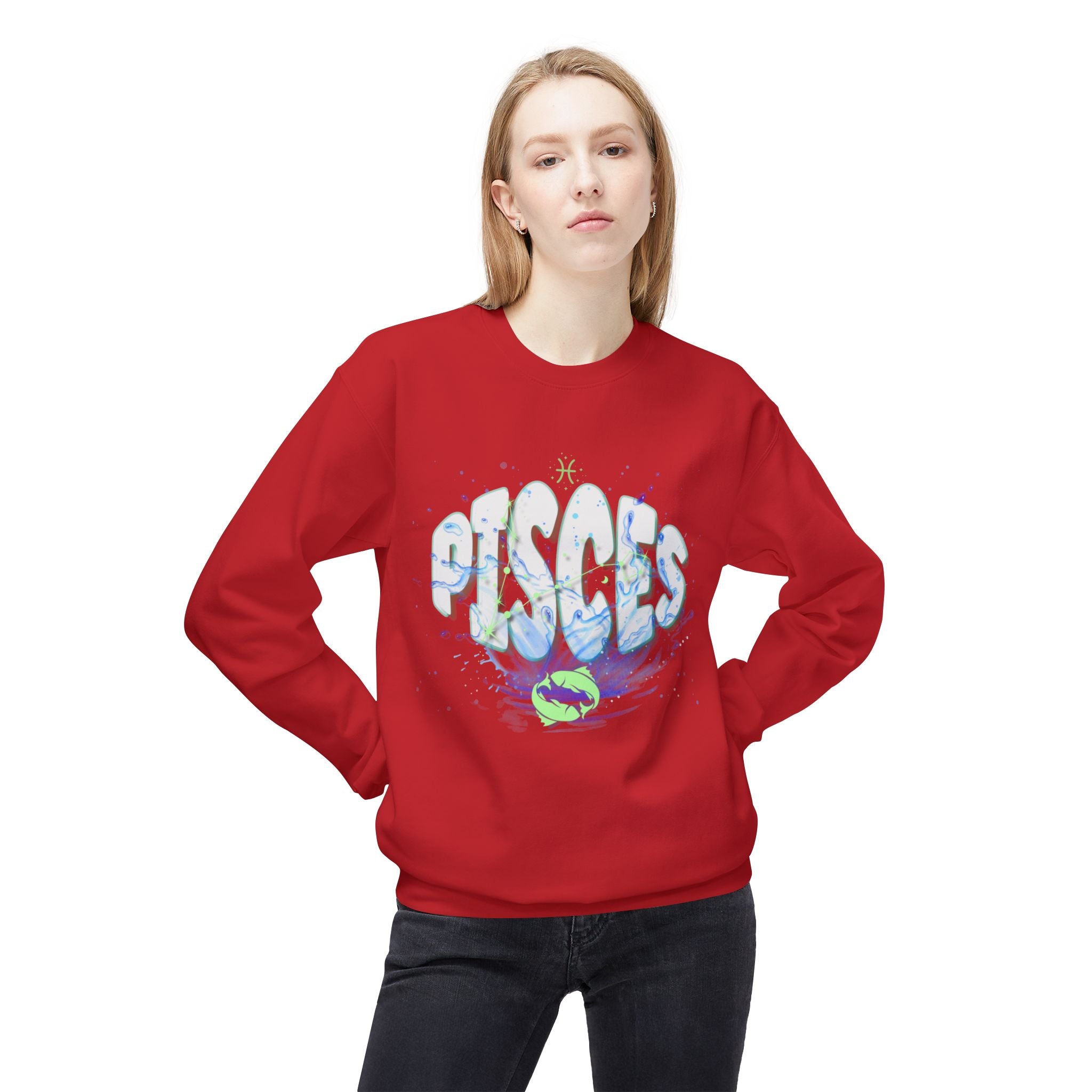 Pisces Water Zodiac Sweatshirt — Pisces Sign Crewneck