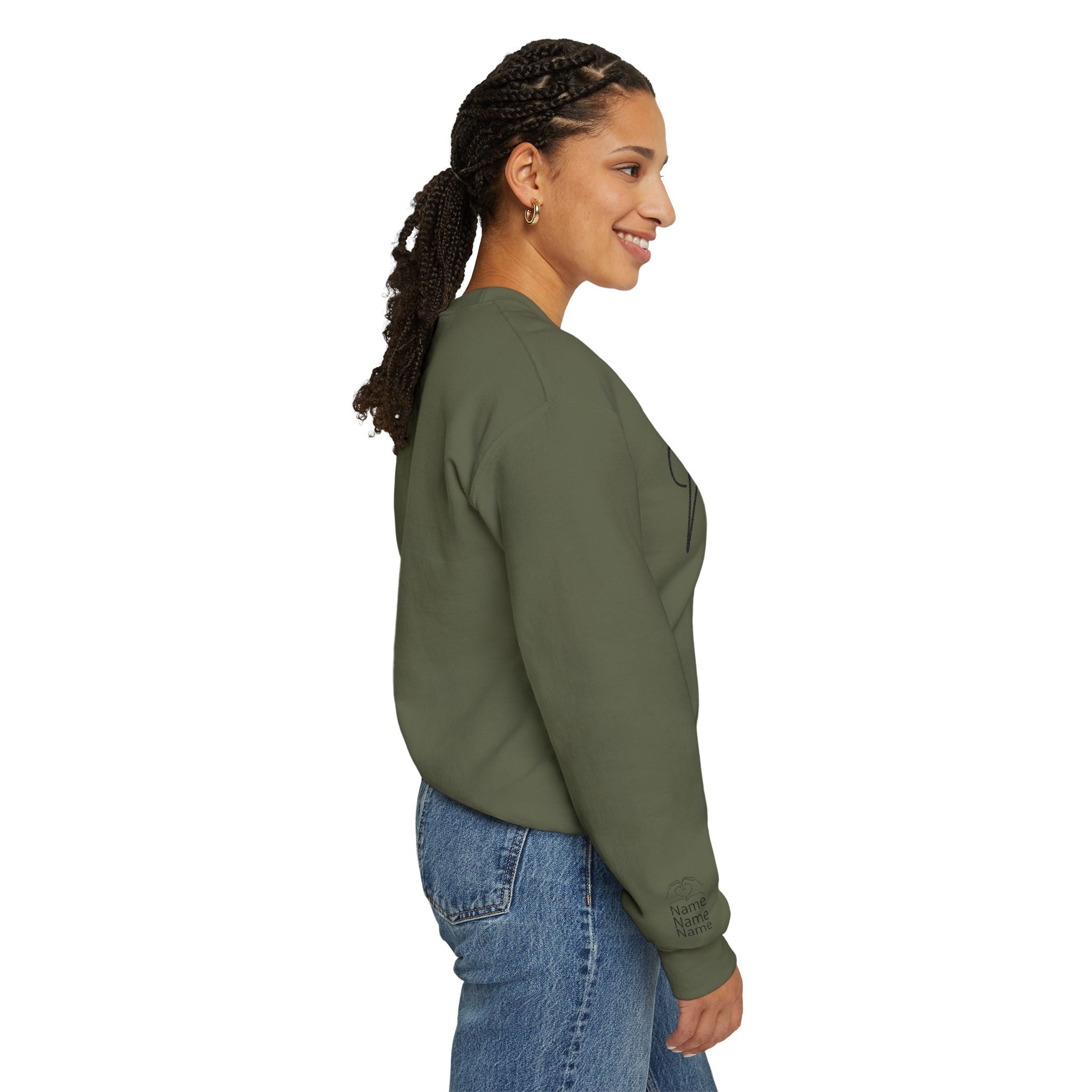 Mom Est. Year Embroidered Customizable Crewneck Sweatshirt