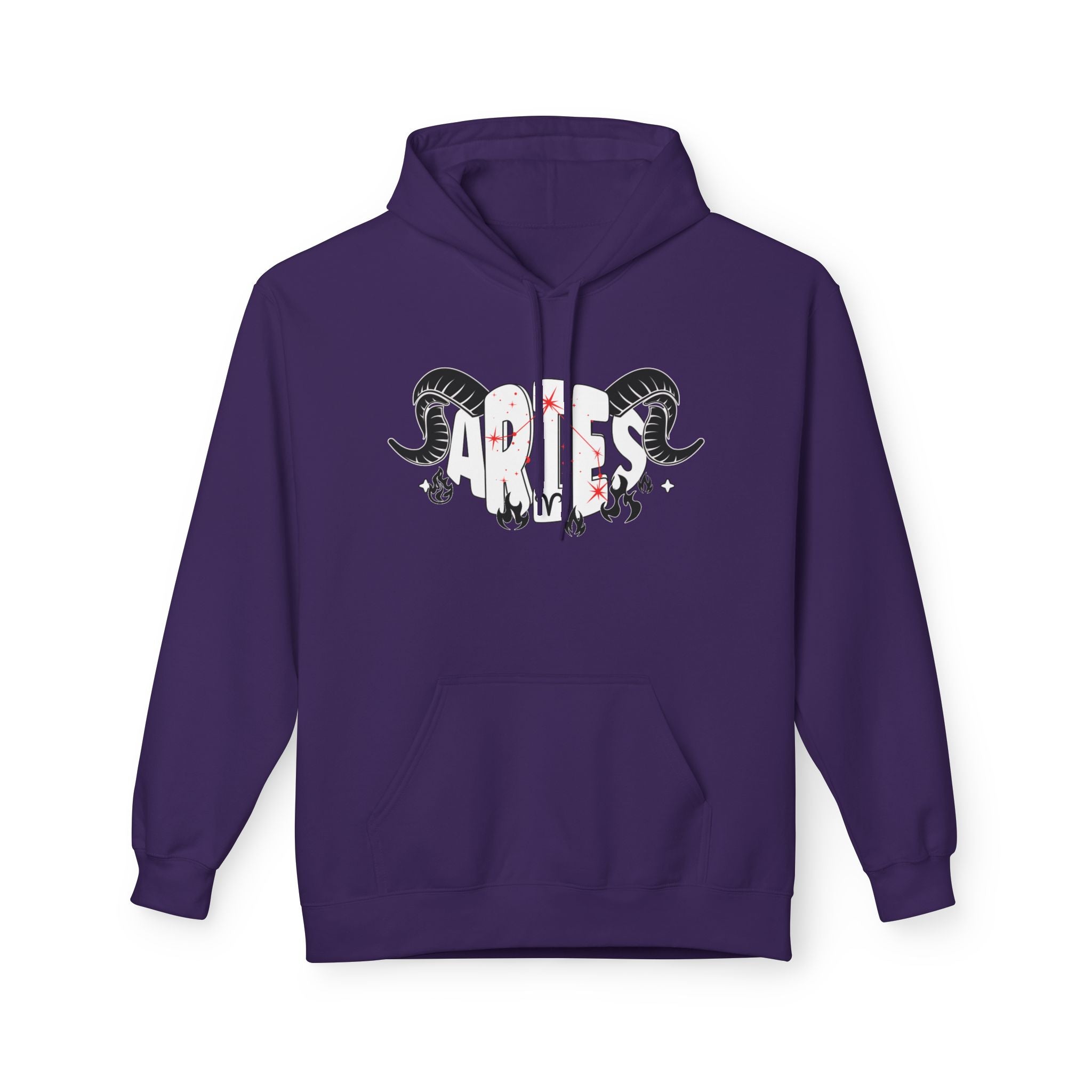 Aries Ram Zodiac Hoodie — Astrological Sign Graphic Pullover