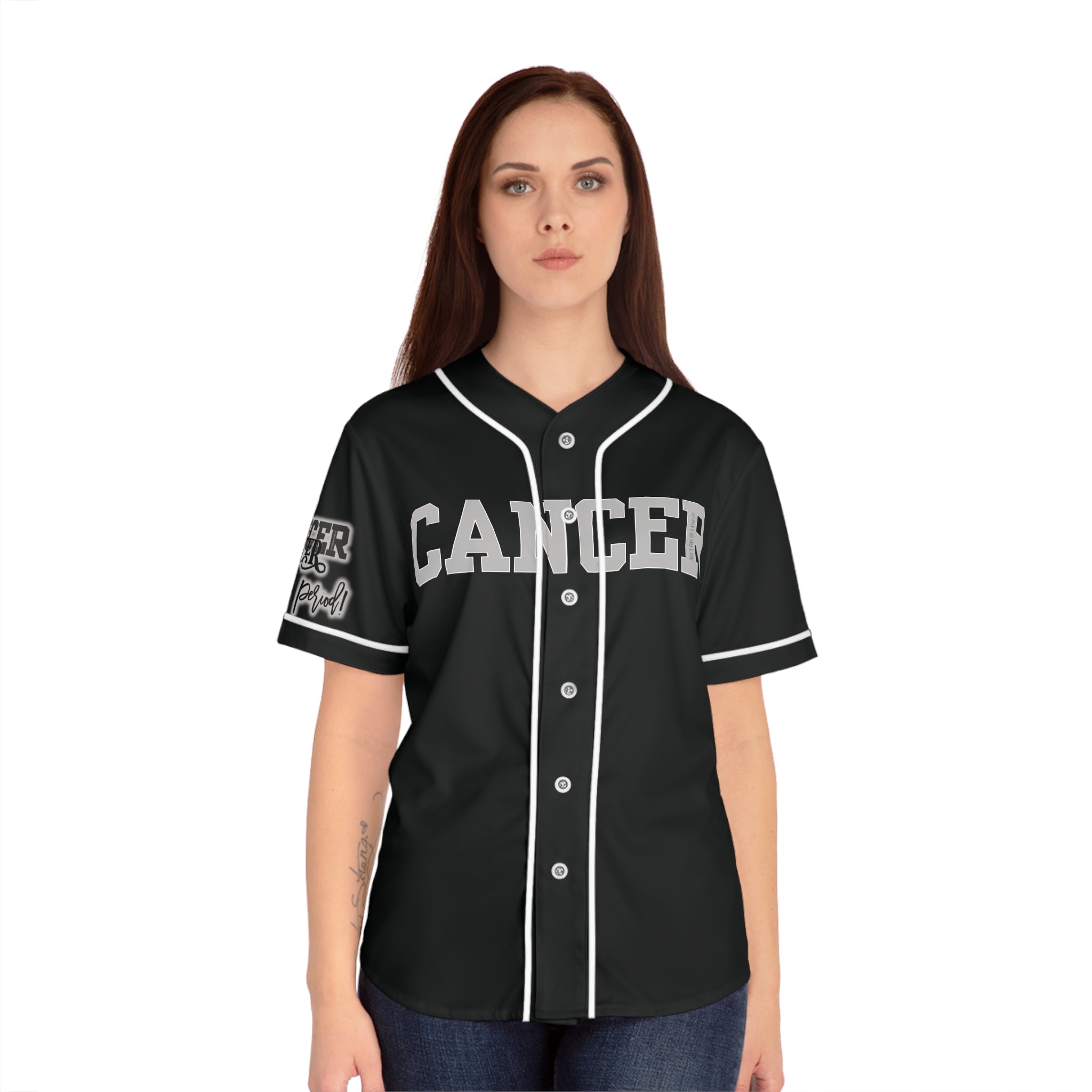 Cancer Zodiac Women's Baseball Jersey, Personalized Jersey, Gift for Her birthday, Sportswear, Fundraising Event Attire