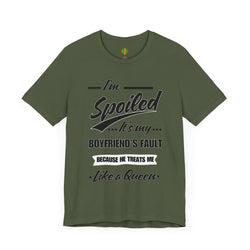 Spoiled Queen Unisex Jersey Tee - Cute Gift for Girlfriends