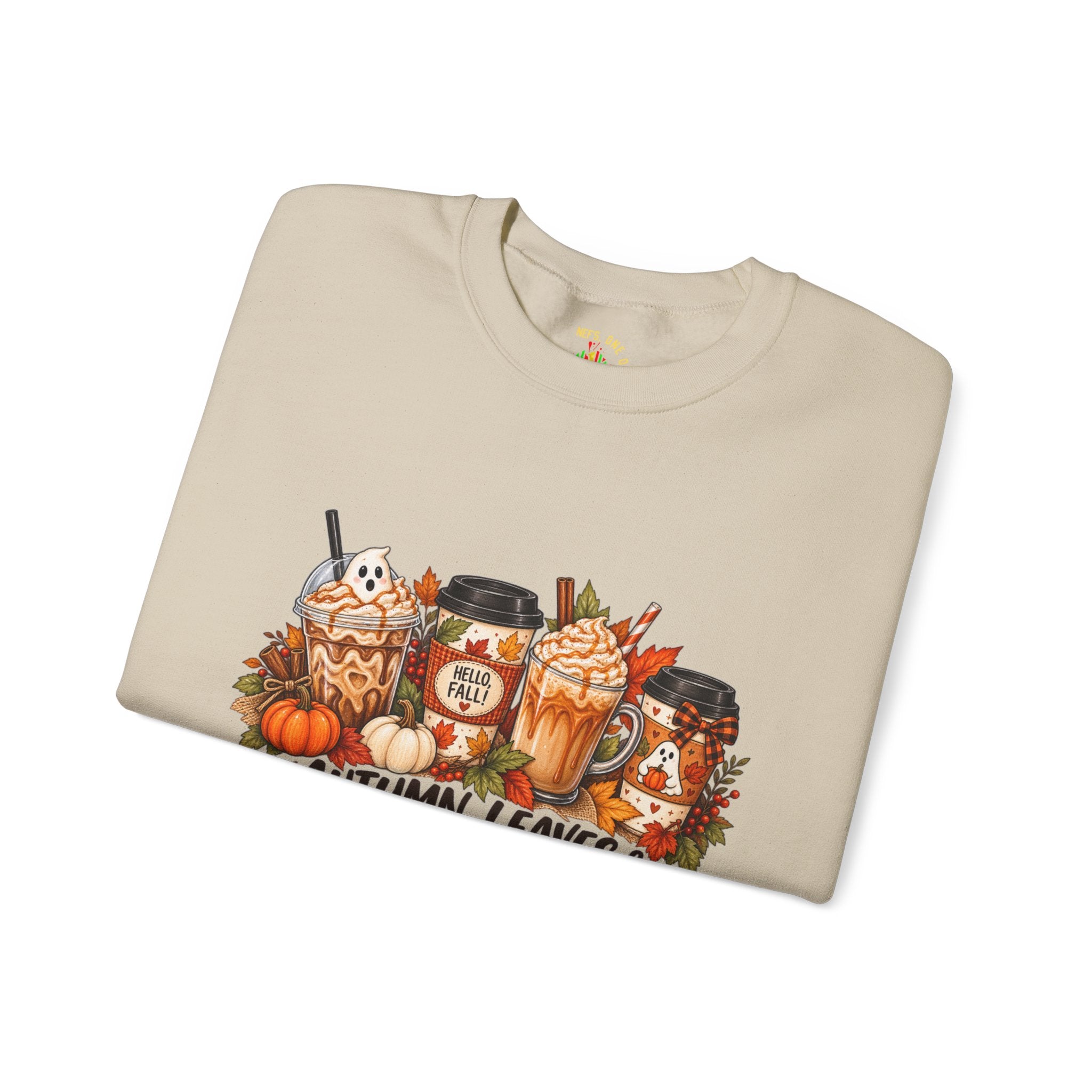 Autumn Leaves & Coffee Please Sweatshirt