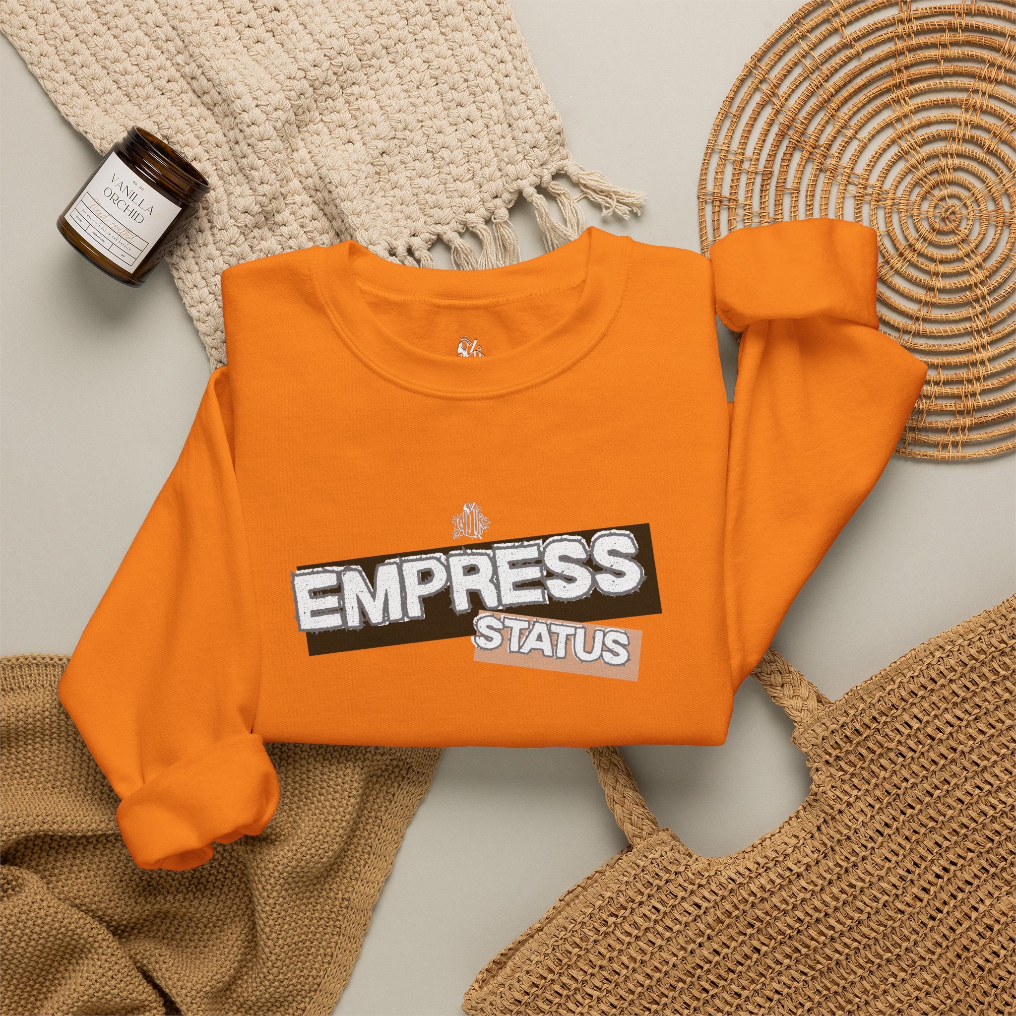 Empress Status Graphic Sweatshirt — Bold Feminine Statement Sweatshirt