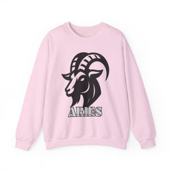 Aries Zodiac Unisex Casual Crewneck Sweatshirt