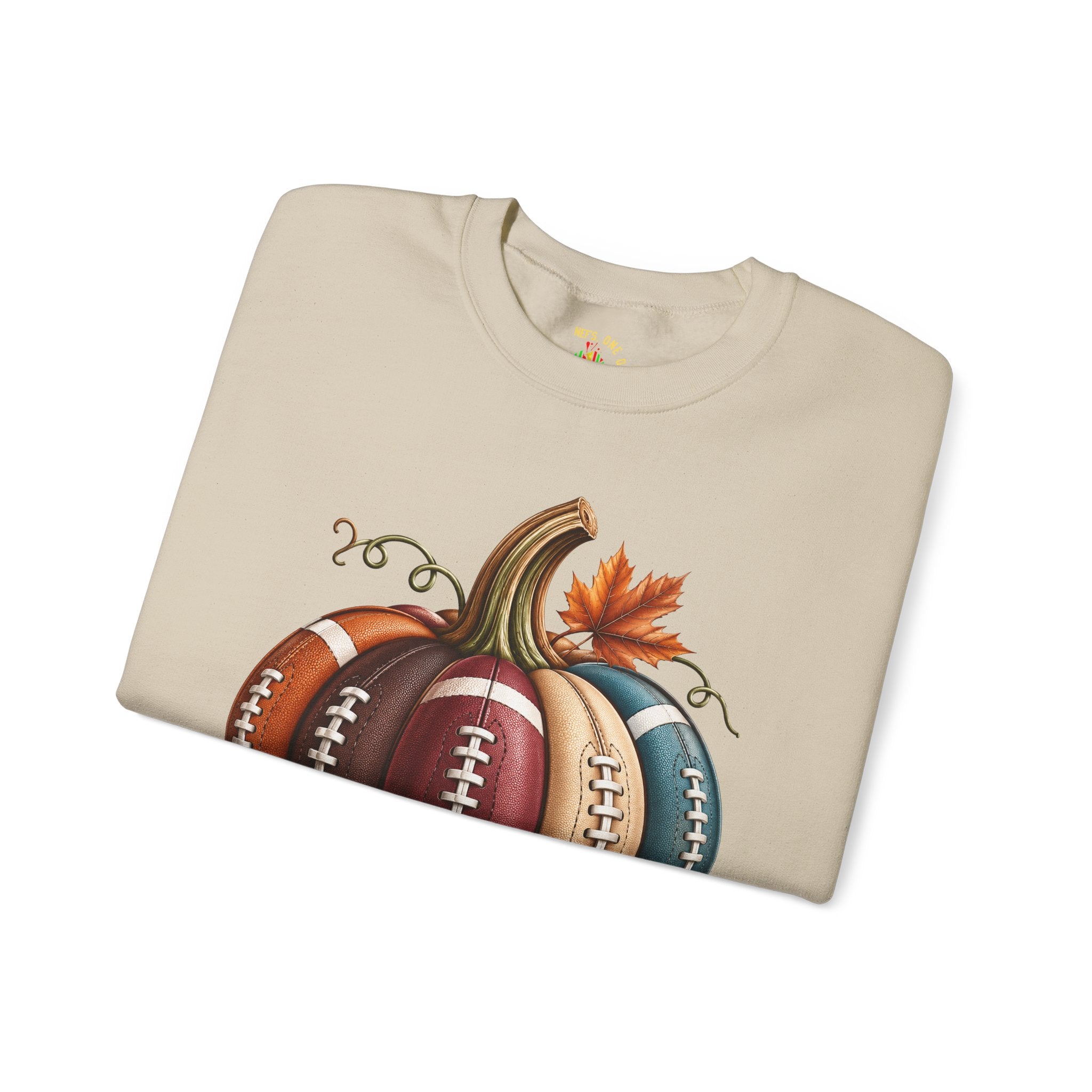 Fall Football Pumpkin Crewneck Sweatshirt