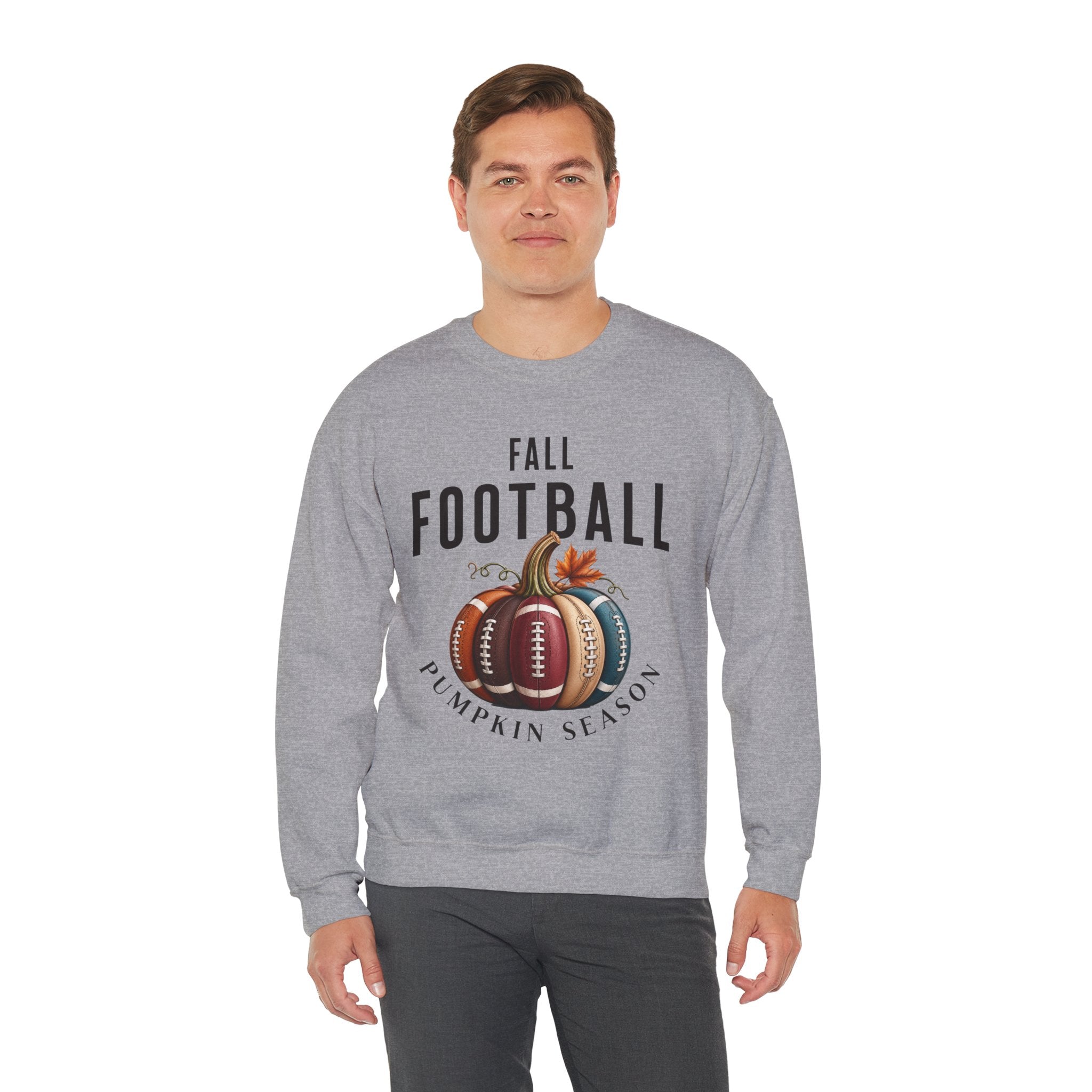Fall Football Pumpkin Season Crewneck Sweatshirt