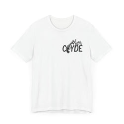 Her Clyde with Bonnie Valentine Casual Soft Unisex Jersey Crew Neck Short Sleeve Tee