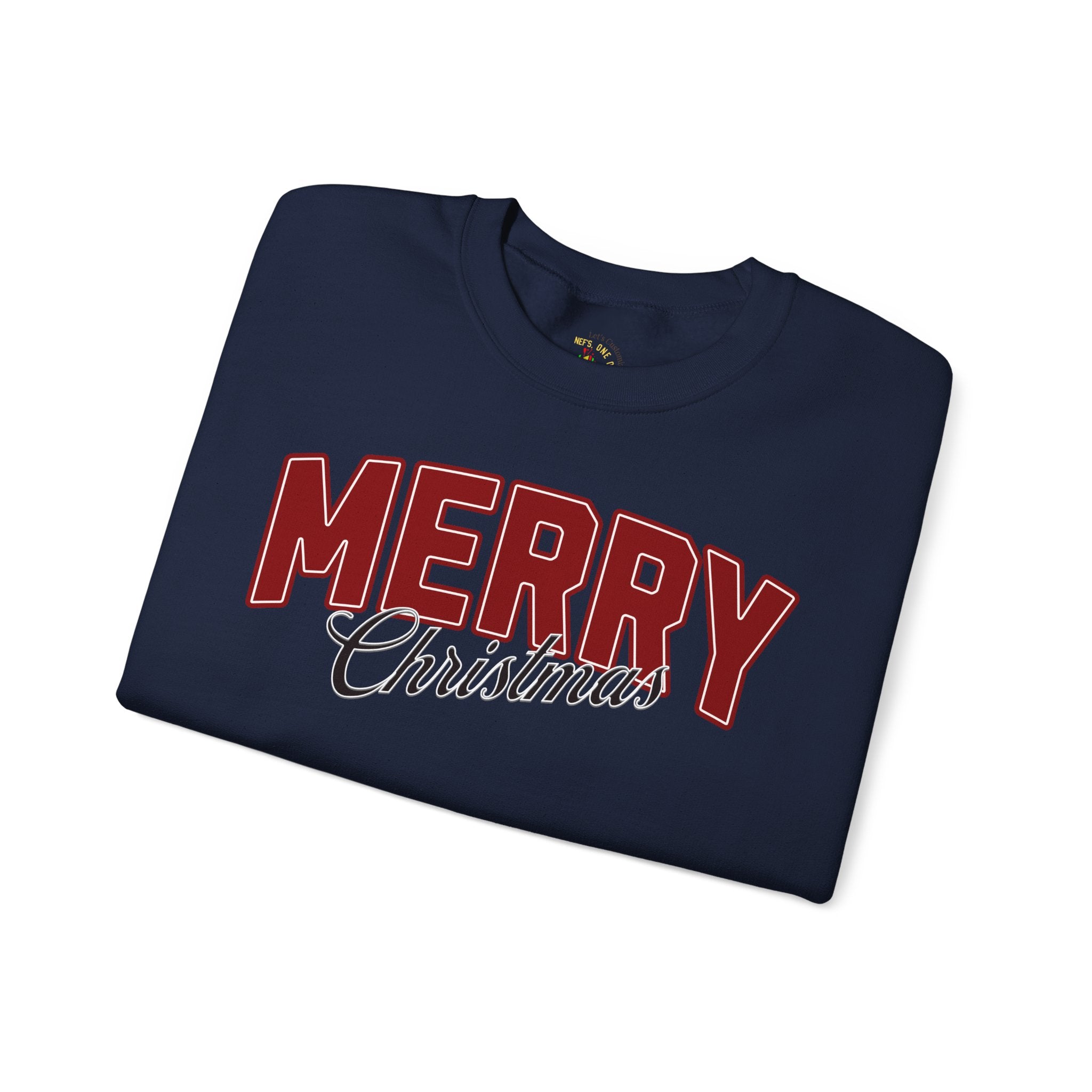 Merry Christmas Personalized Family Name Sweatshirt