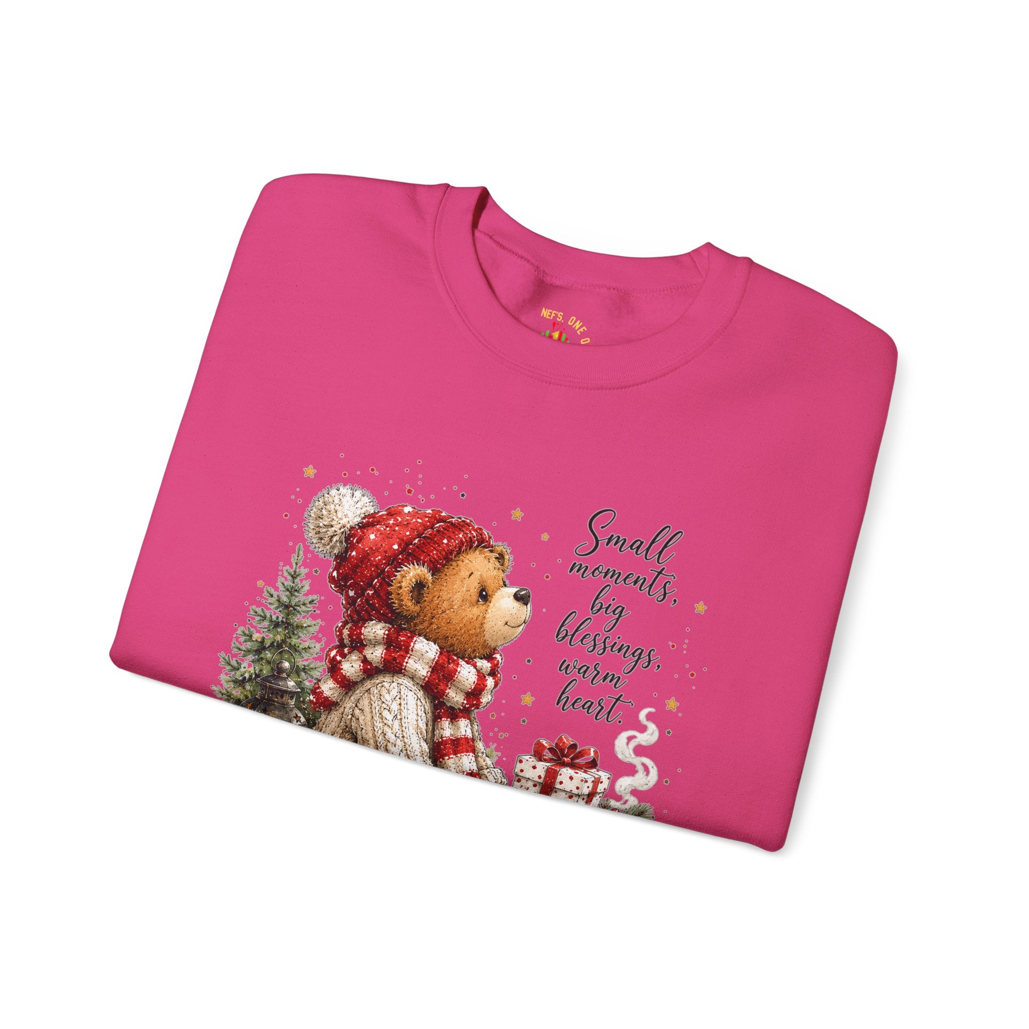 Christmas Bear Crewneck Sweatshirt – Cozy Holiday Teddy Bear Design