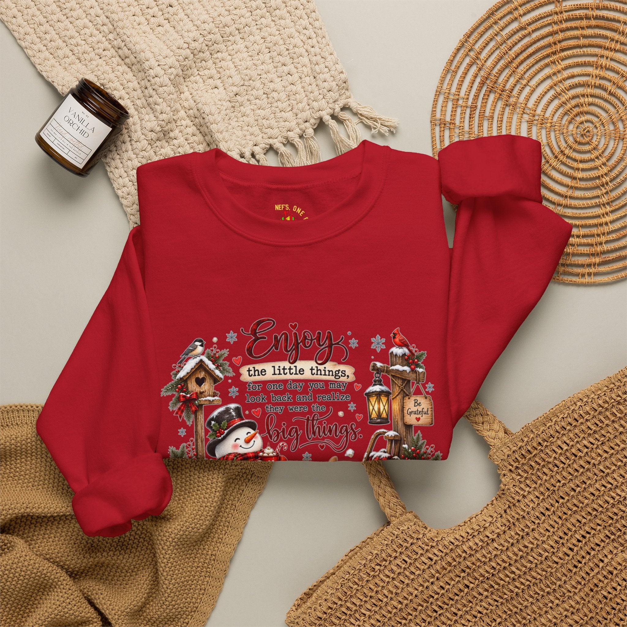 Enjoy the Little Things Christmas Crewneck Sweatshirt