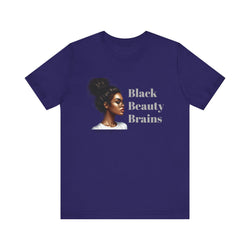 Black, beauty and Brains Sleeve Tee