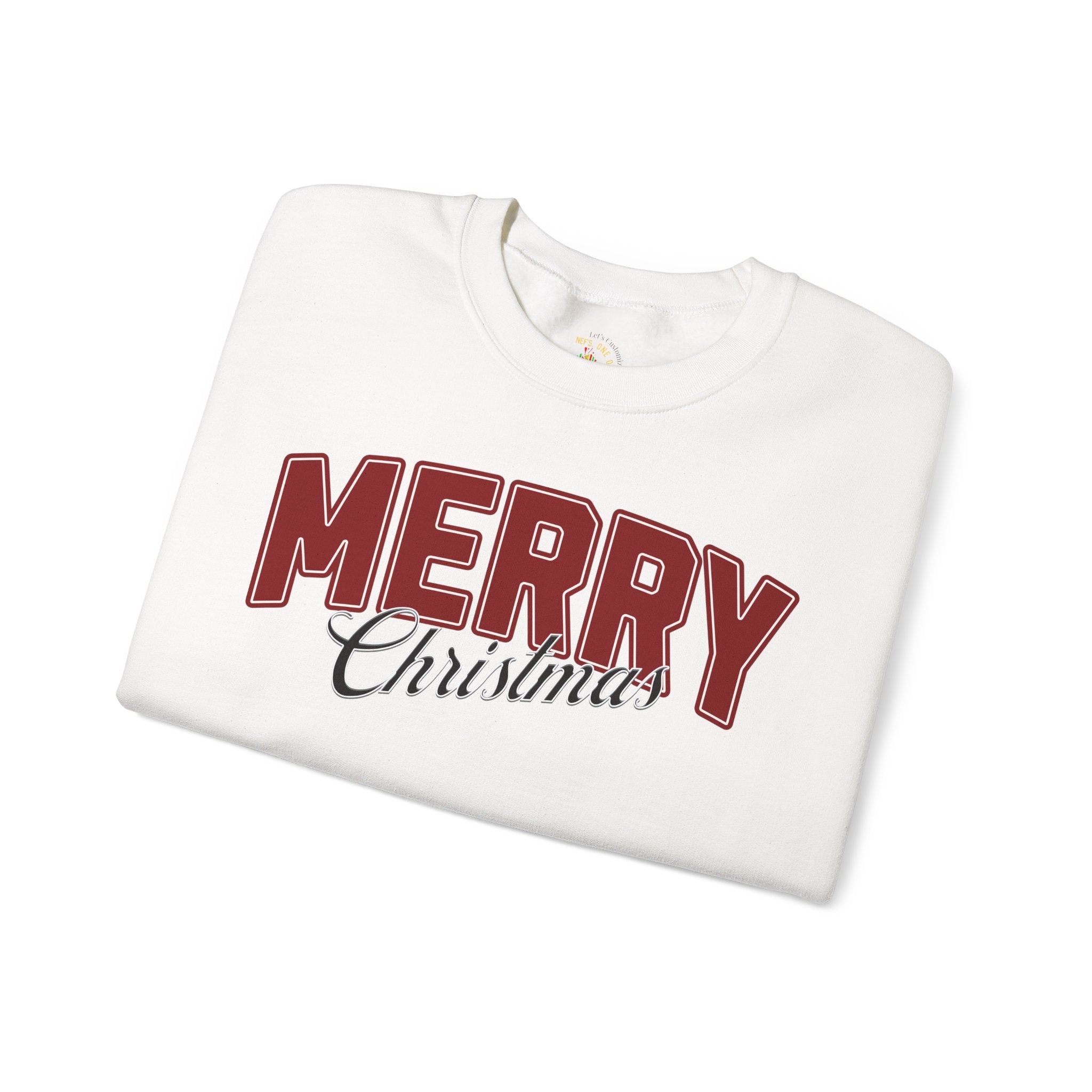 Merry Christmas Personalized Family Name Sweatshirt