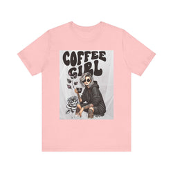 Tattooed Coffee Girl Unisex Jersey Short Sleeve Tee