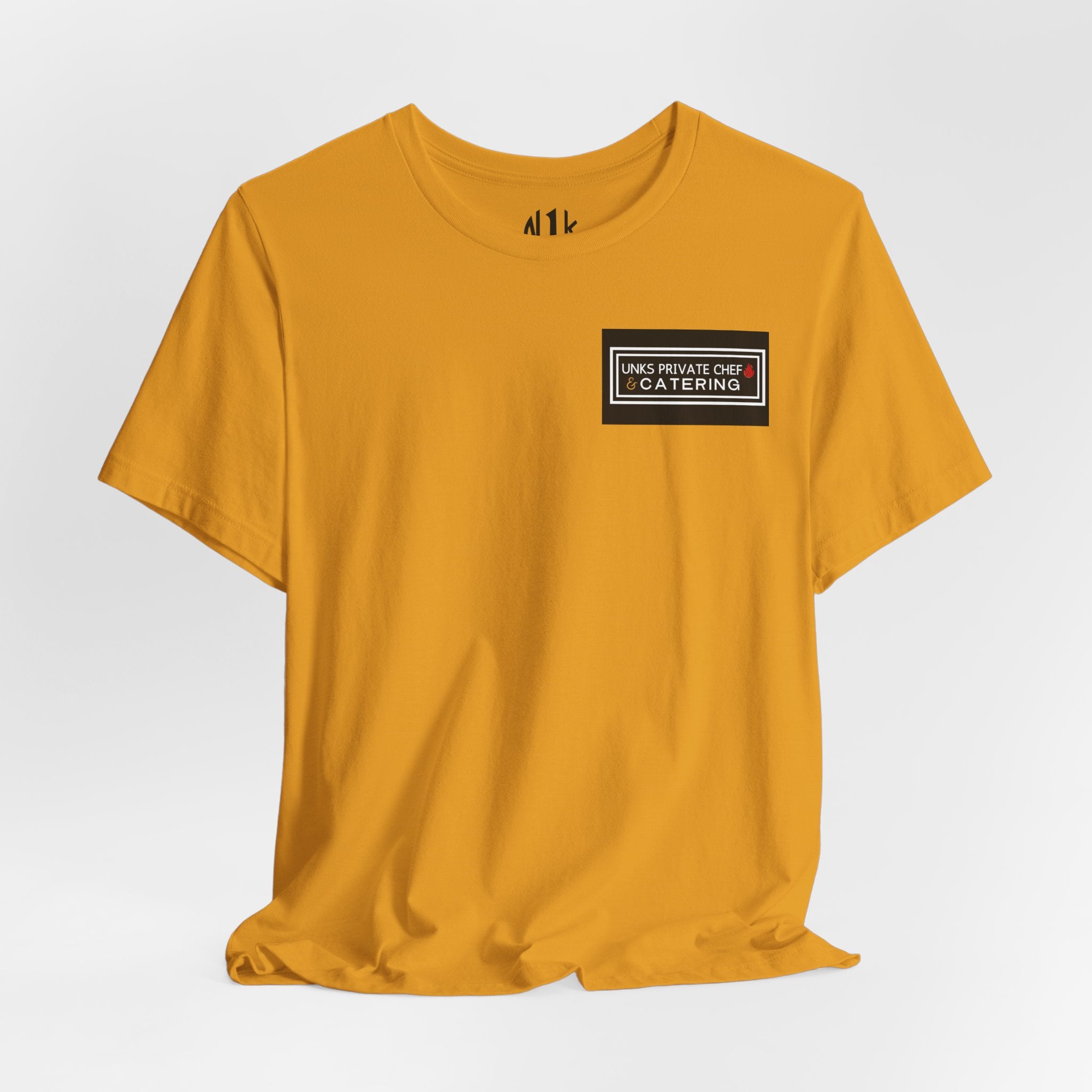 Unks Catering Custom Casual Unisex Tee for Every Occasion, Short Sleeve Shirt, Great for Gifts, Summer Wear, Everyday Comfort