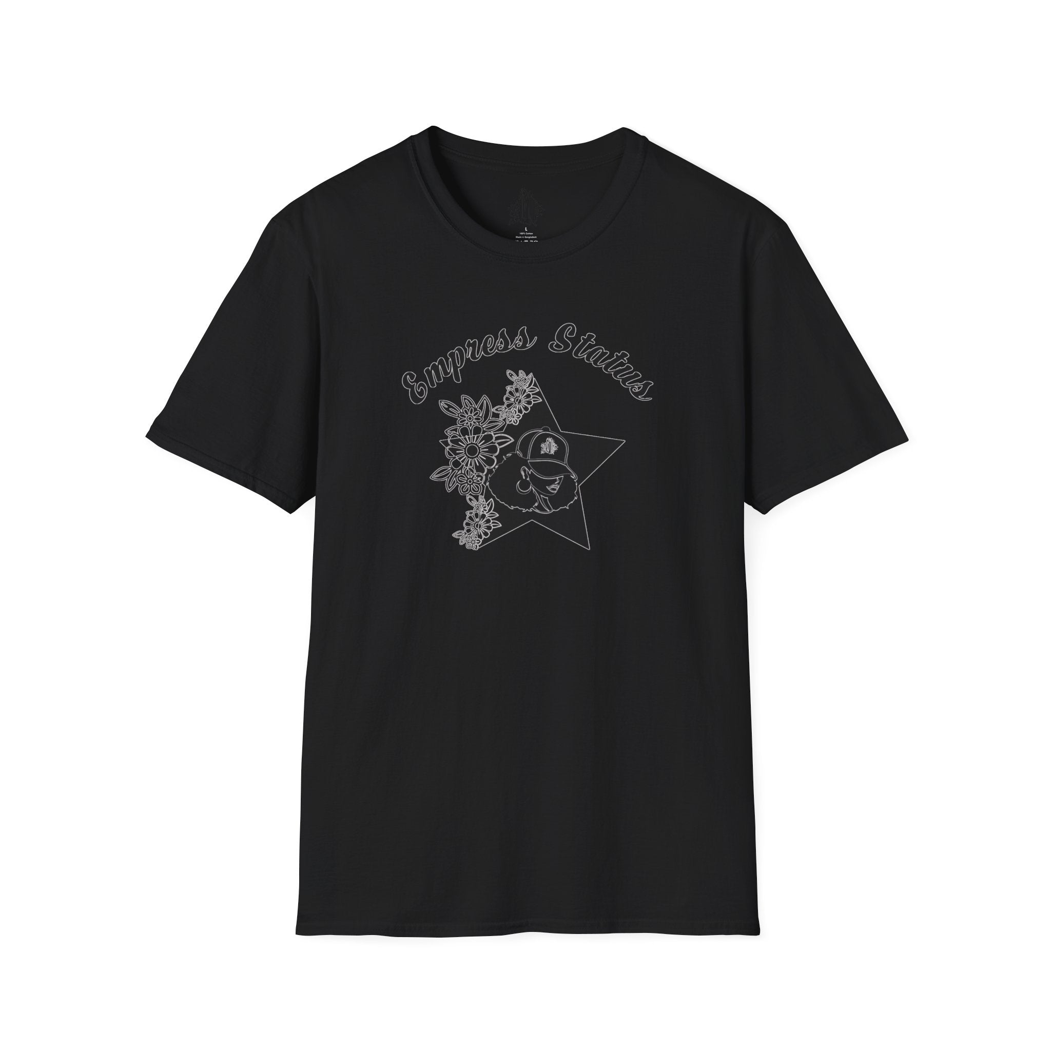 Empress Black Girl Floral Status T-shirt
