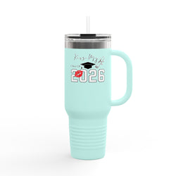 2026 Insulated Travel Mug, 40oz, Stylish Drinkware for On-the-Go, Ideal for Graduations, Hot & Cold Beverages, Outdoor Adventures