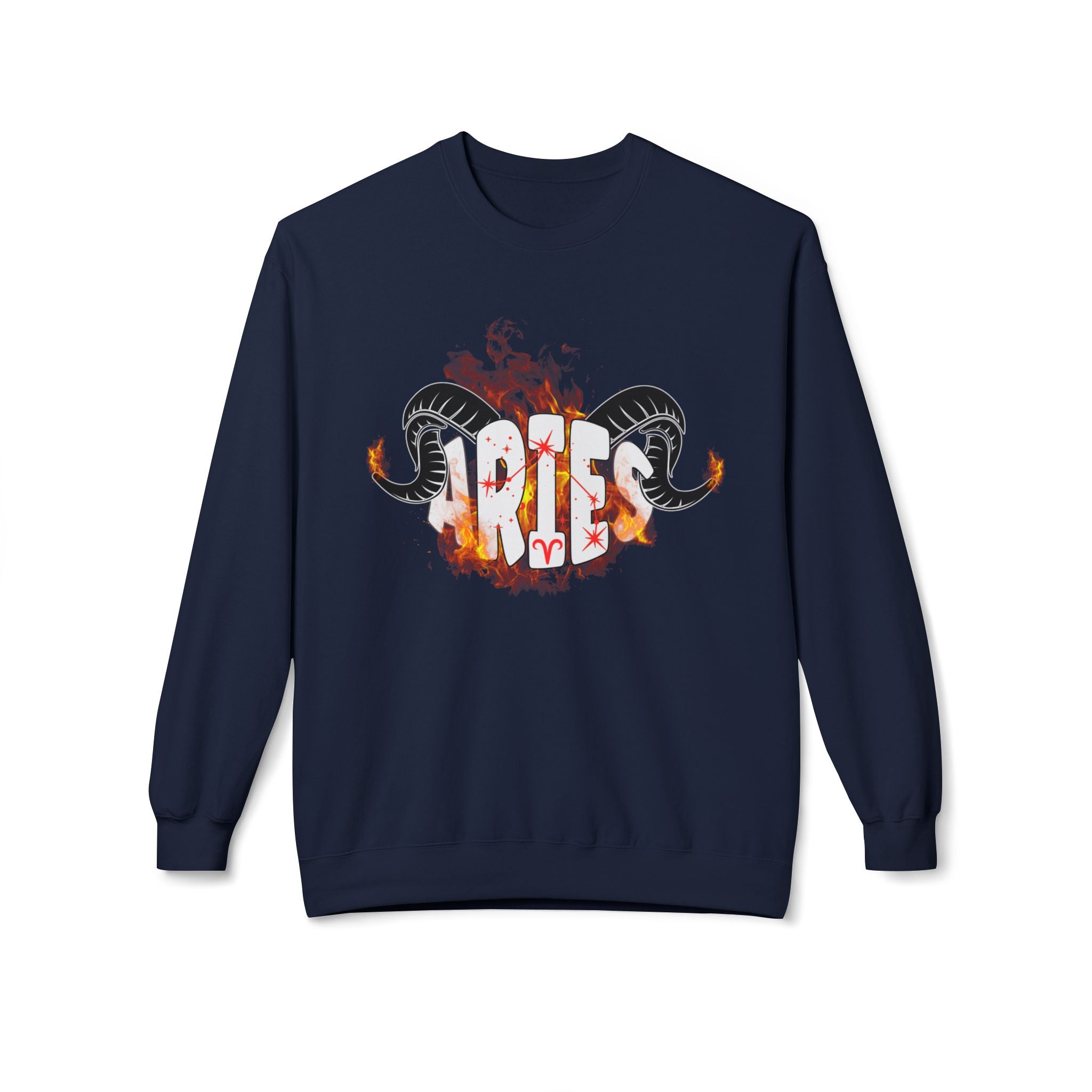 Aries on Fire Unisex Crewneck Sweatshirt