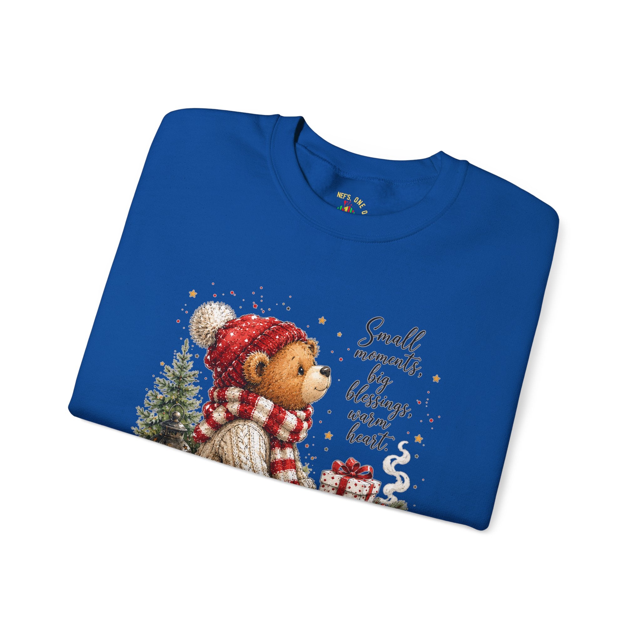 Christmas Bear Crewneck Sweatshirt – Cozy Holiday Teddy Bear Design