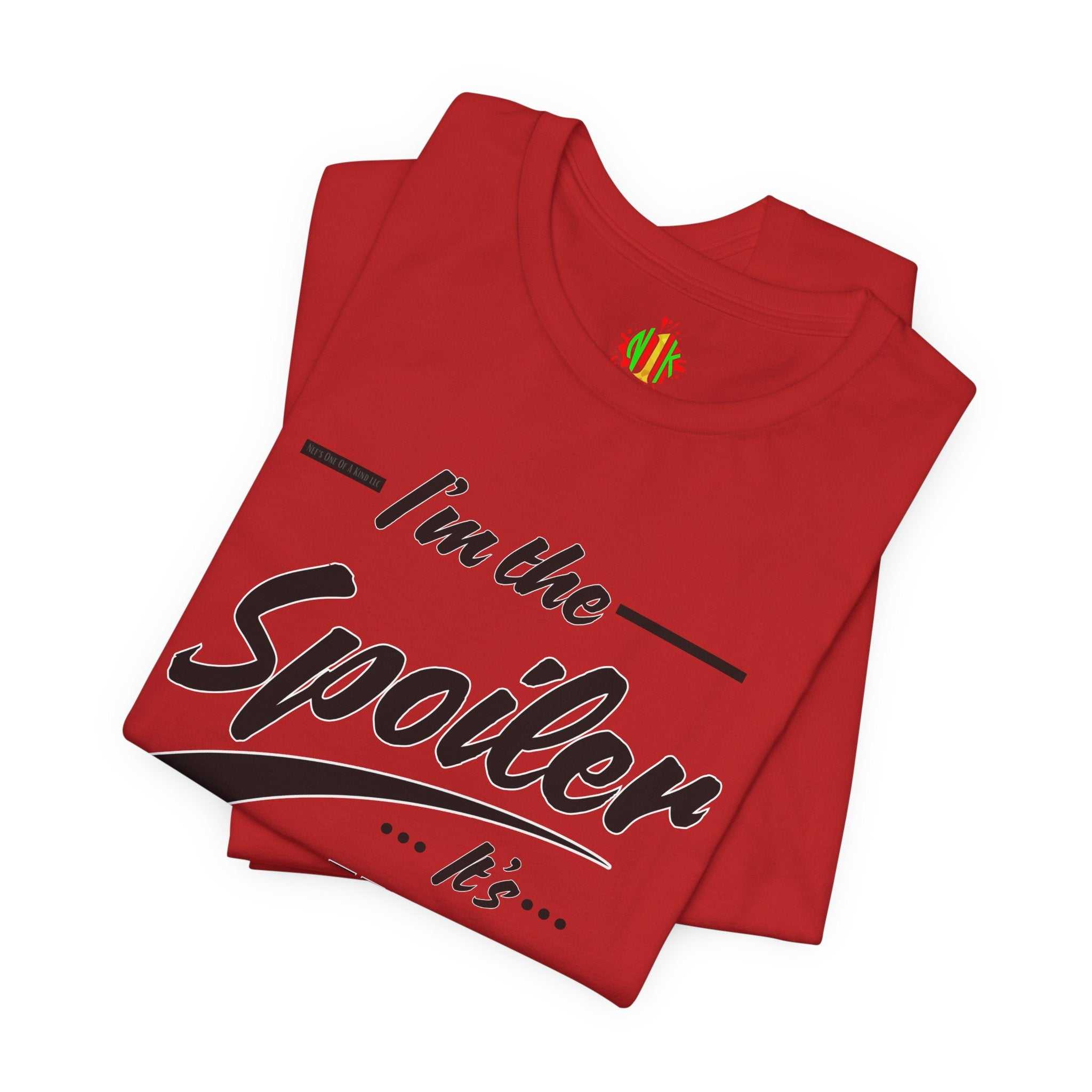 He's the Spoiler Unisex Jersey Tee - Express love for his Queen and PrT-ShirtHe’s the Spoiler Unisex Jersey Tee