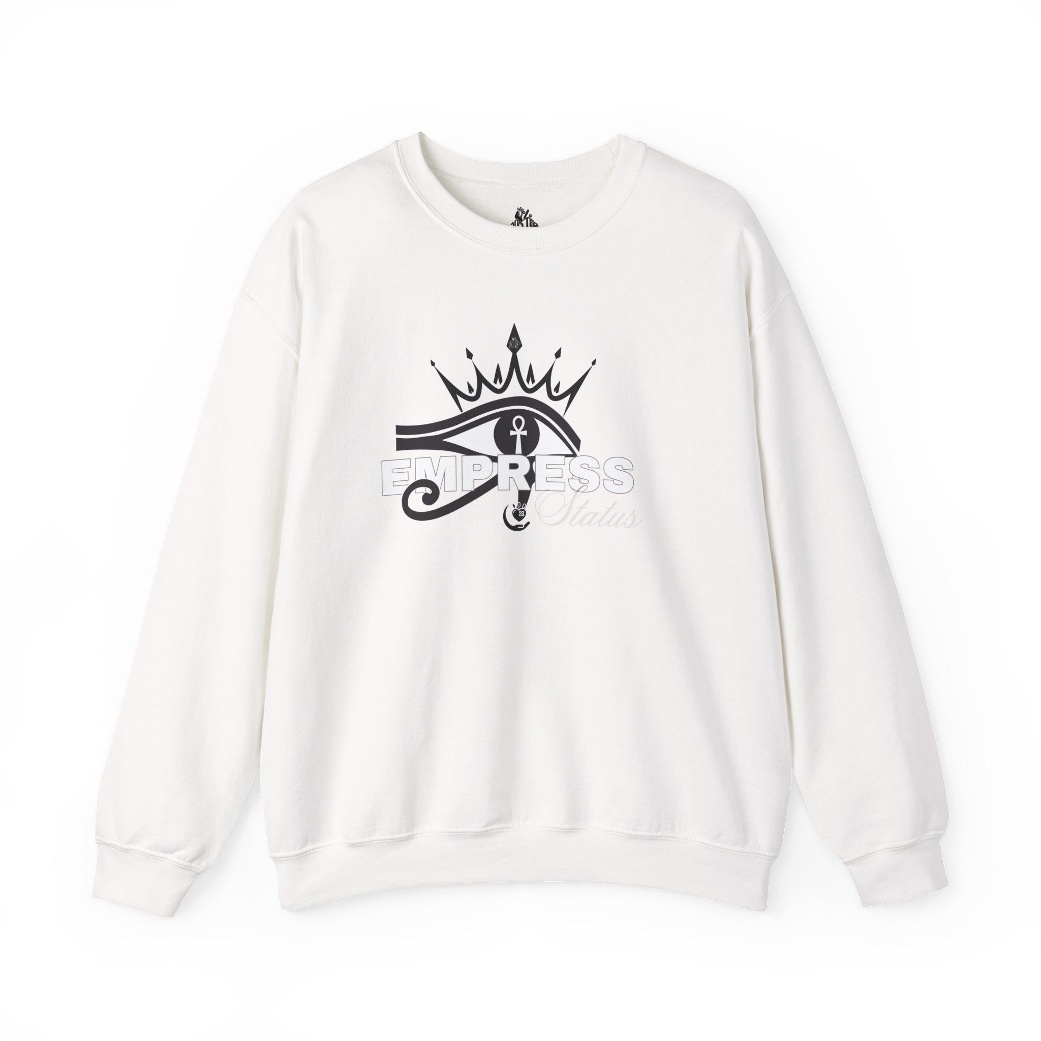 Eye of Horus Crown Empress Sweatshirt — Egyptian Protective Symbol Tee