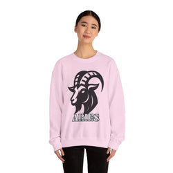Aries Zodiac Unisex Casual Crewneck Sweatshirt